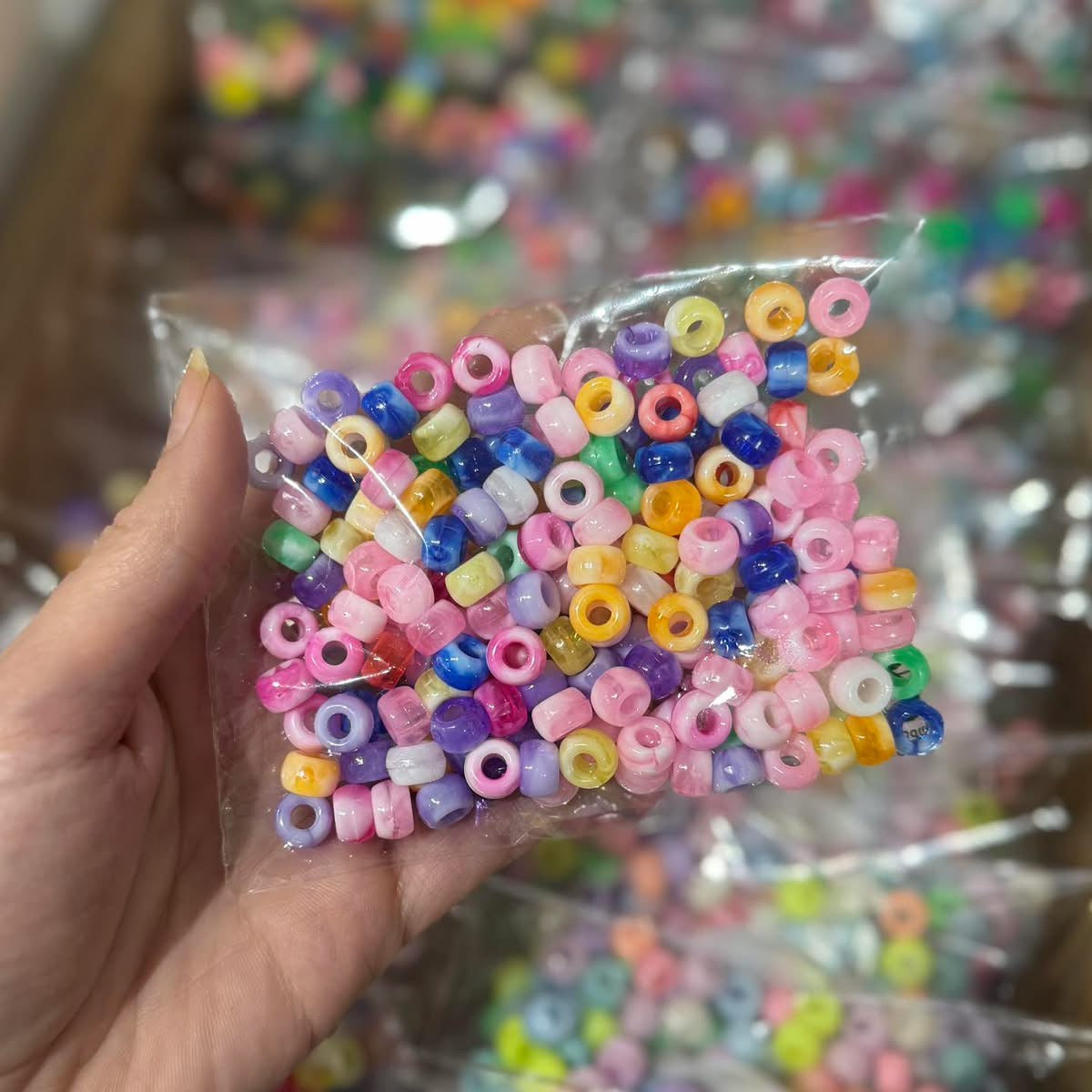 Pony / Kandi Beads 50g Assorted Packs Marble at Bibelot Leek