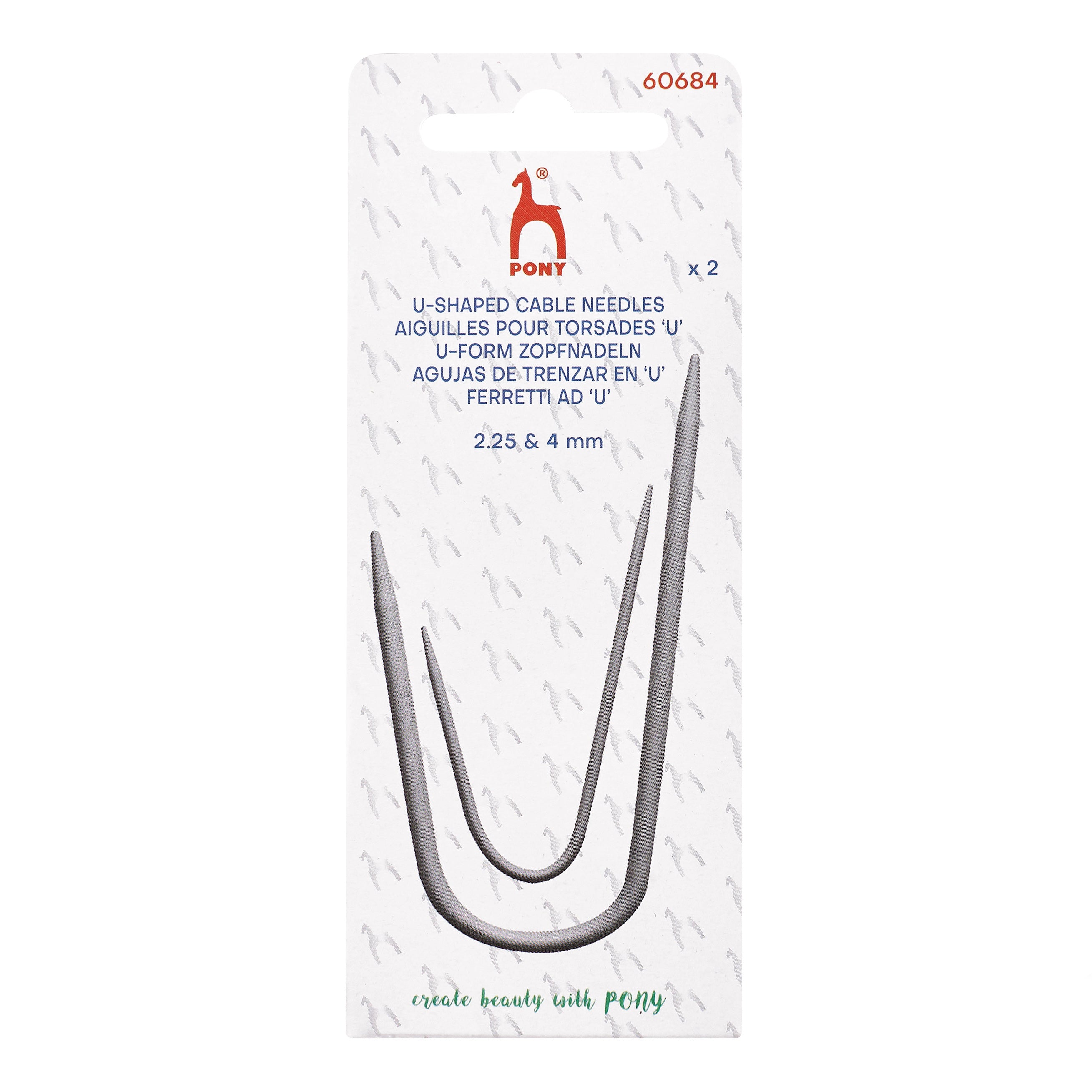 Pony U Shaped Cable Needles 2.00 - 4.00mm