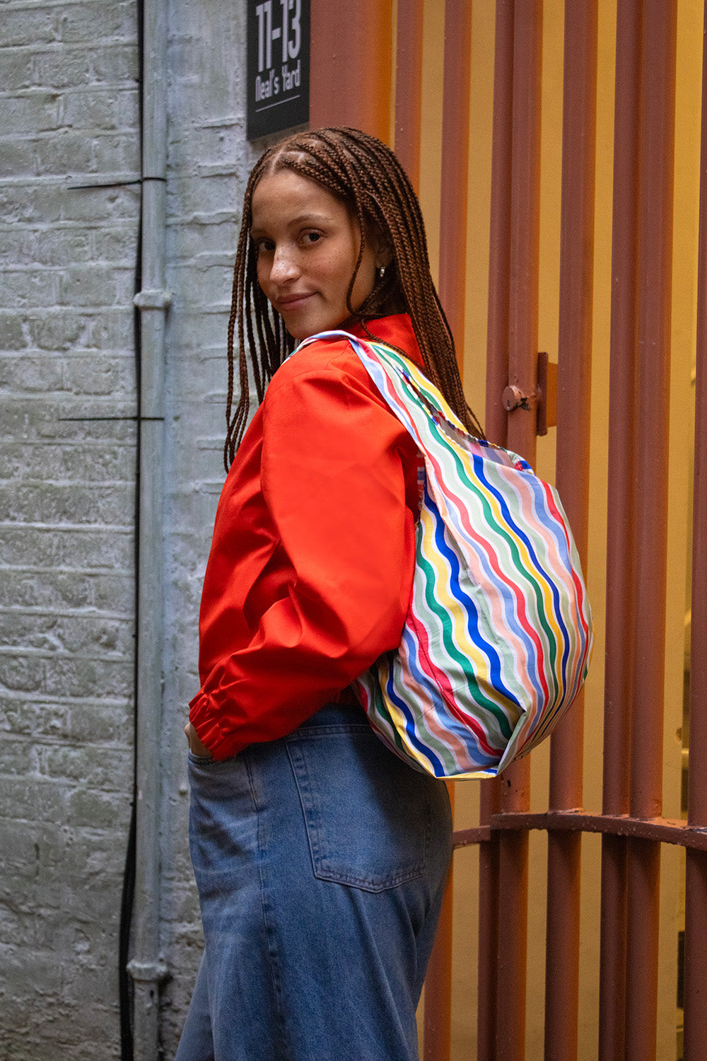Kind Bags Rainbow Waves | Medium Reusable Tote Bag at Bibelot Leek