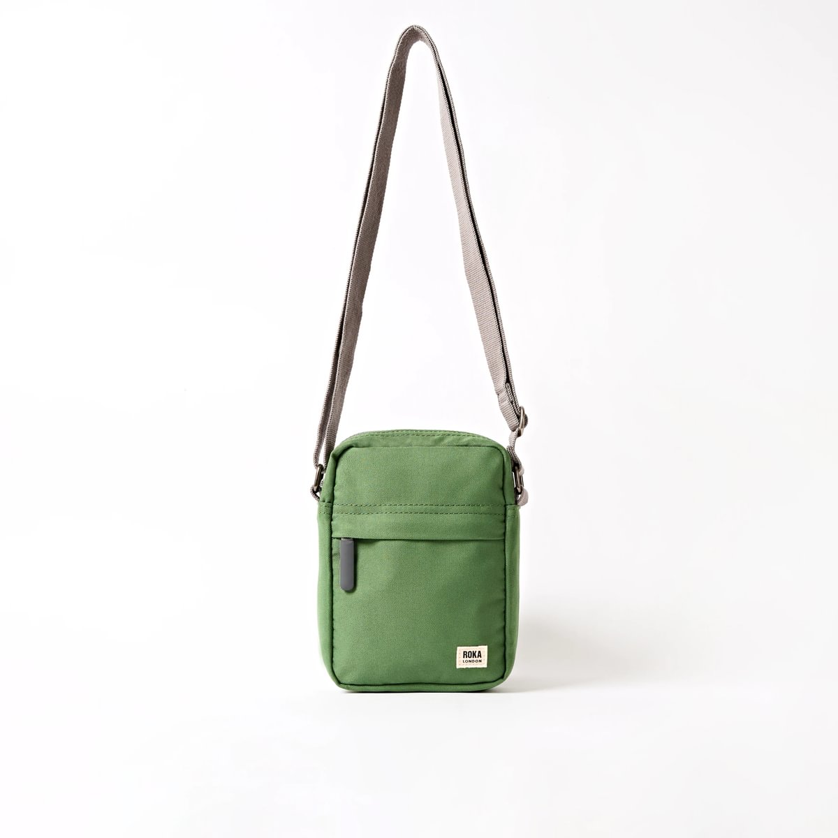 Roka Bond Crossbody Recycled Canvas: Artichoke at Bibelot Leek