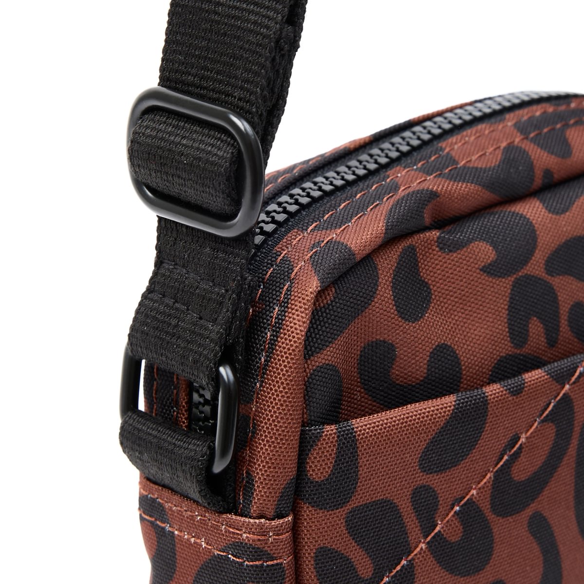 Roka Bond Crossbody Recycled Canvas: Scarlet Leopard Print