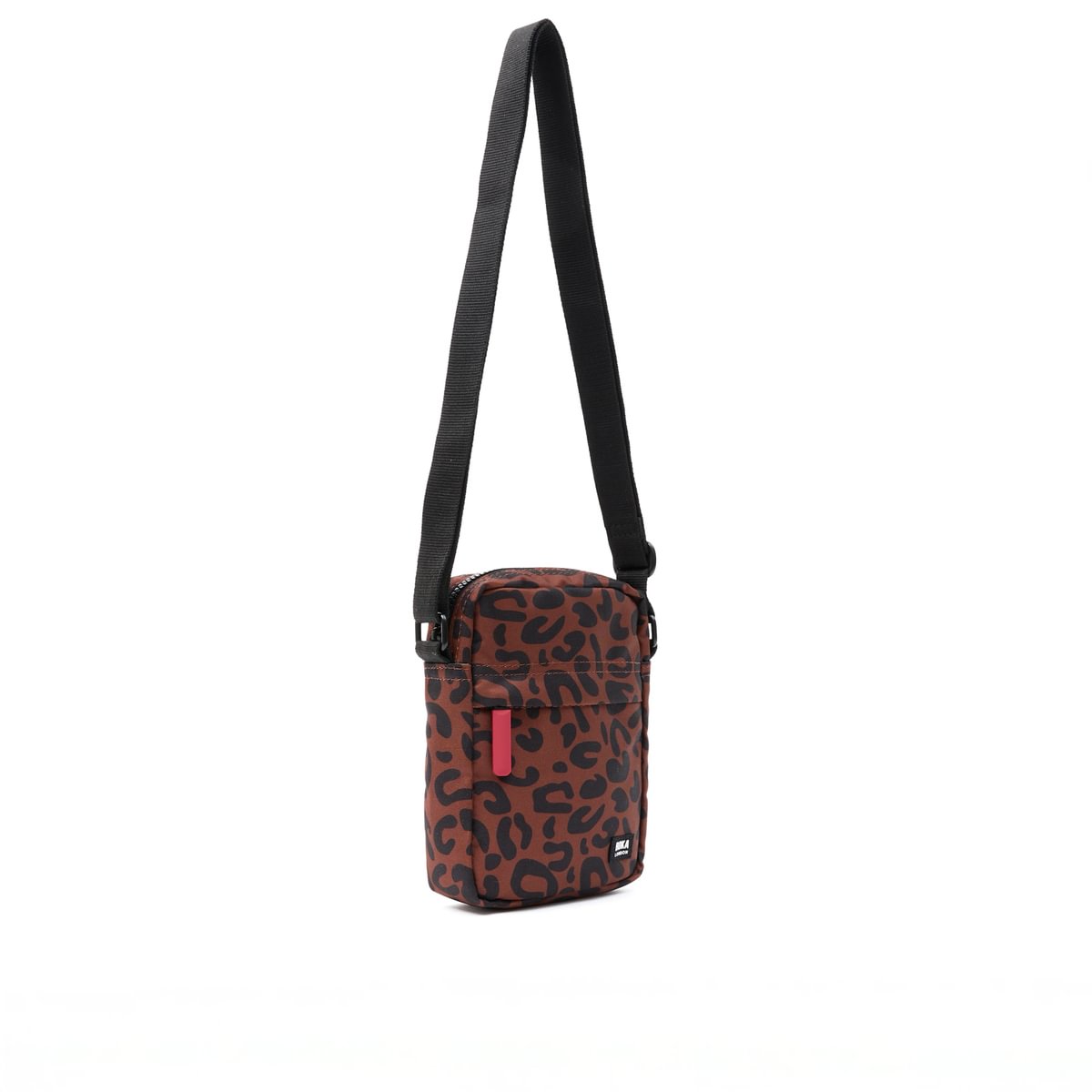 Roka Bond Crossbody Recycled Canvas: Scarlet Leopard Print