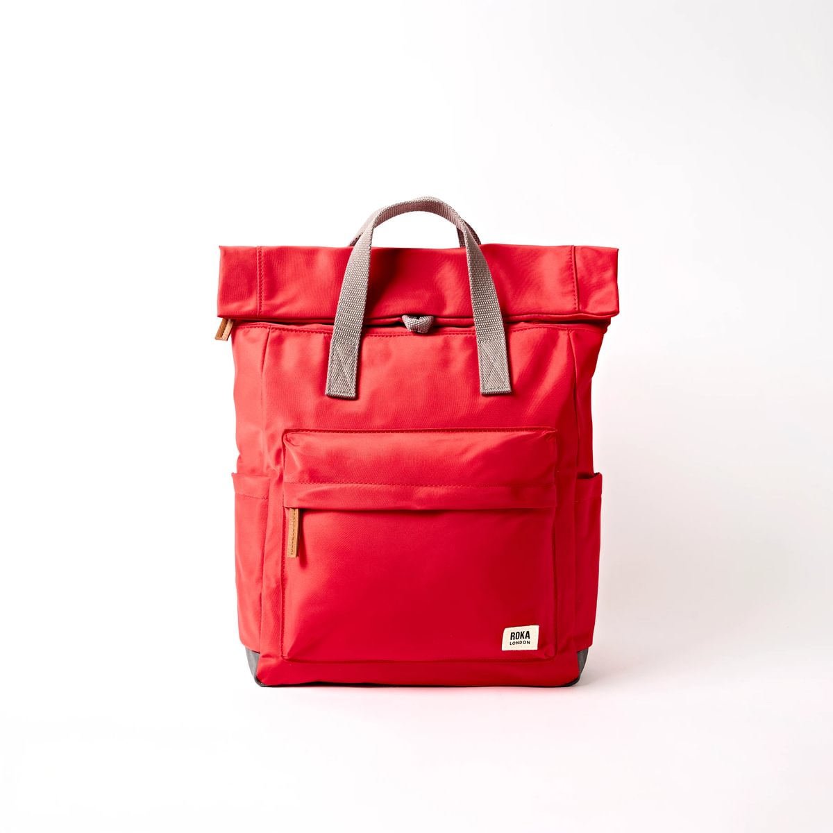 Roka Medium Canfield B Recycled Nylon: Scarlet at Bibelot Leek