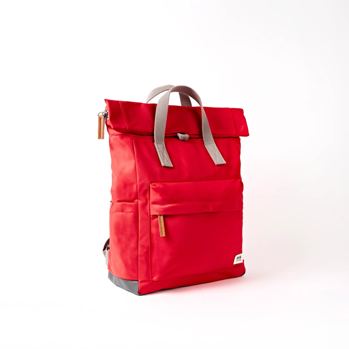Roka Medium Canfield B Recycled Nylon: Scarlet at Bibelot Leek