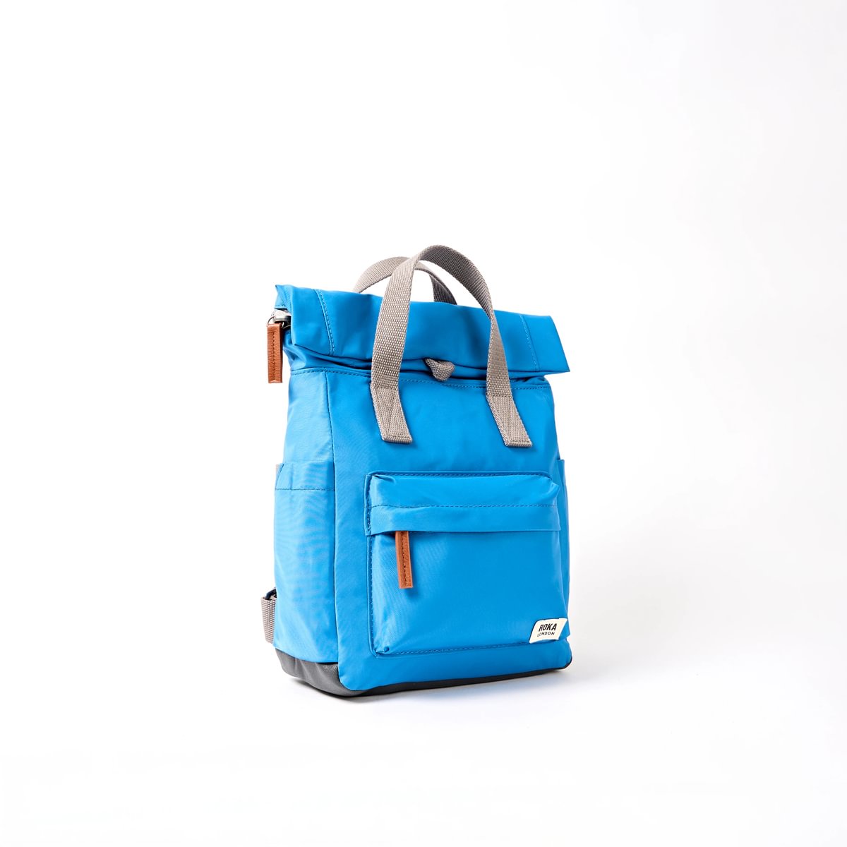 Roka Backpack Small Canfield B Recycled Nylon: Malibu Blue at Bibelot Leek