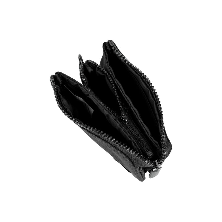 Roka Small Carnaby Recycled Canvas Wallet: All Black