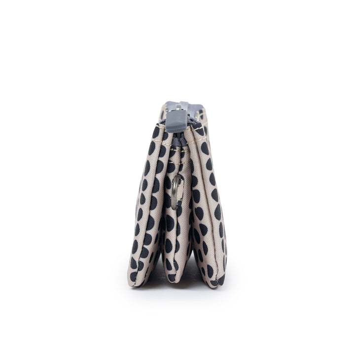 Roka Small Carnaby Recycled Canvas Wallet: Linear Dot