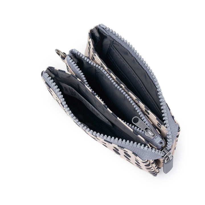 Roka Small Carnaby Recycled Canvas Wallet: Linear Dot