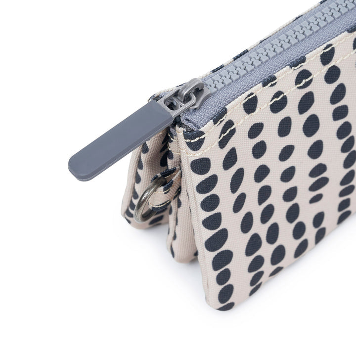 Roka Small Carnaby Recycled Canvas Wallet: Linear Dot