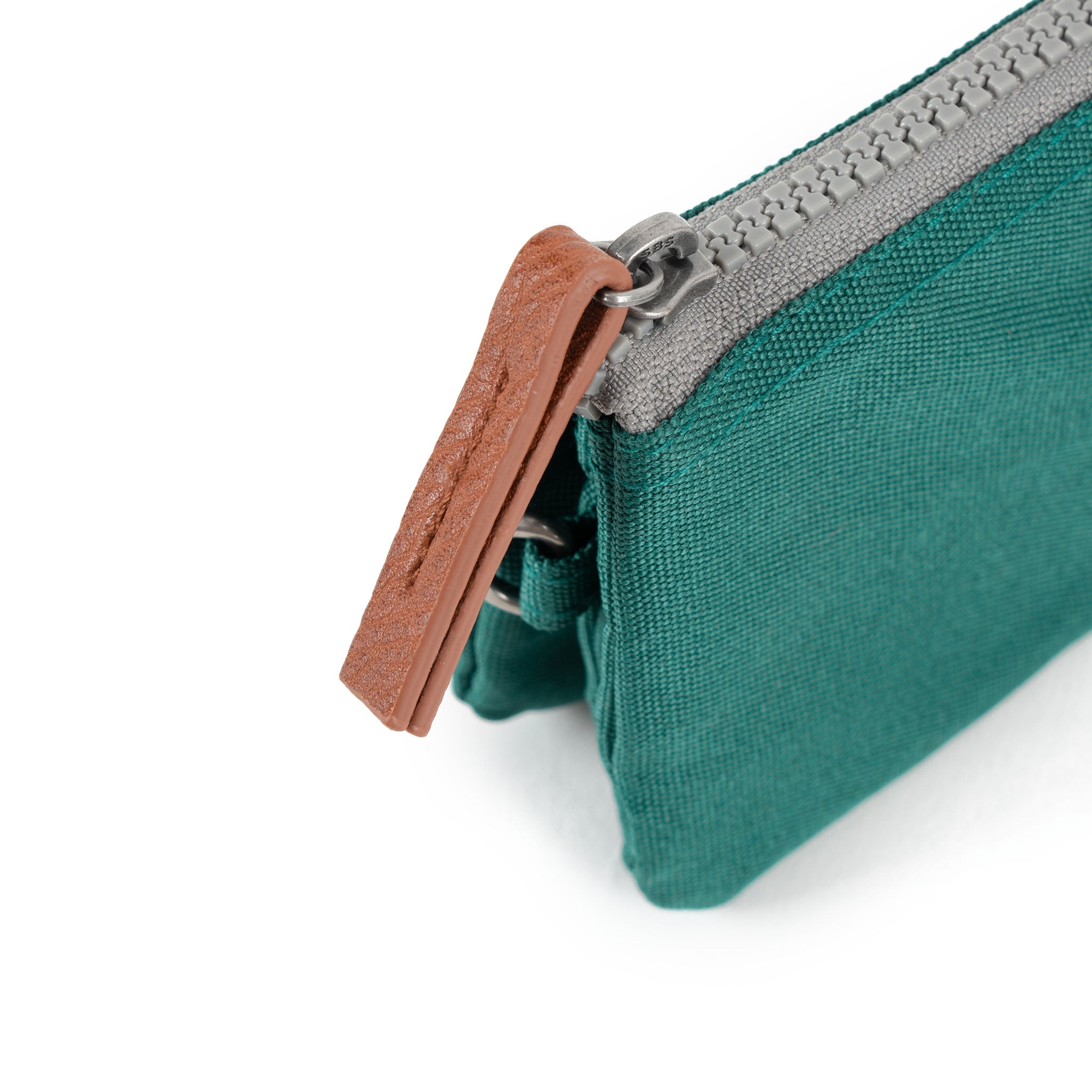 Roka Small Carnaby Recycled Canvas Wallet: Teal Bibelot Leek Staffordshire UK