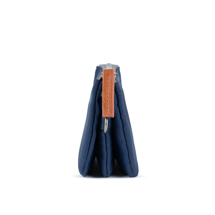 Roka Small Carnaby Recycled Canvas Wallet: Crisp Blue