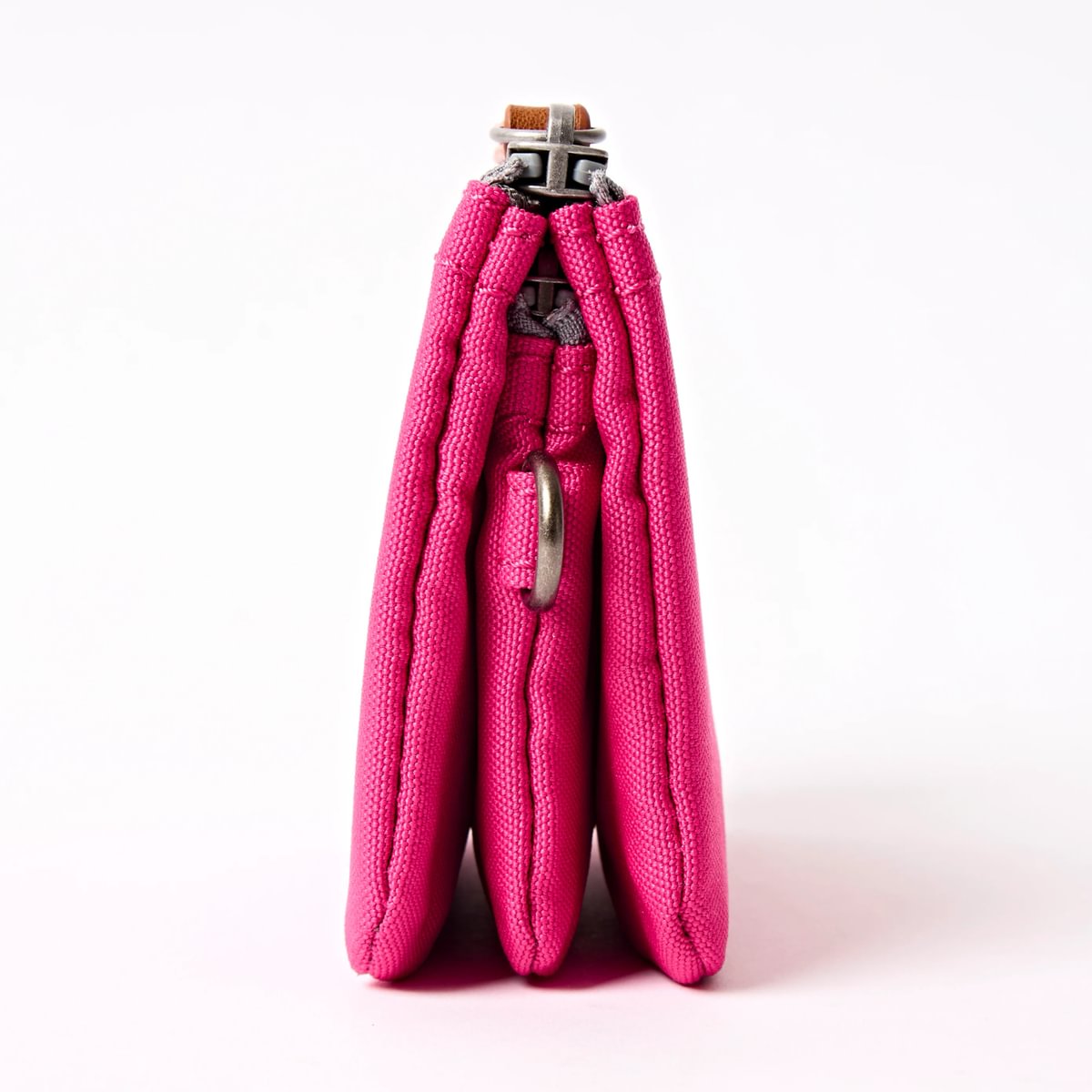 Roka Small Carnaby Recycled Canvas Wallet: Granita Red at Bibelot Leek