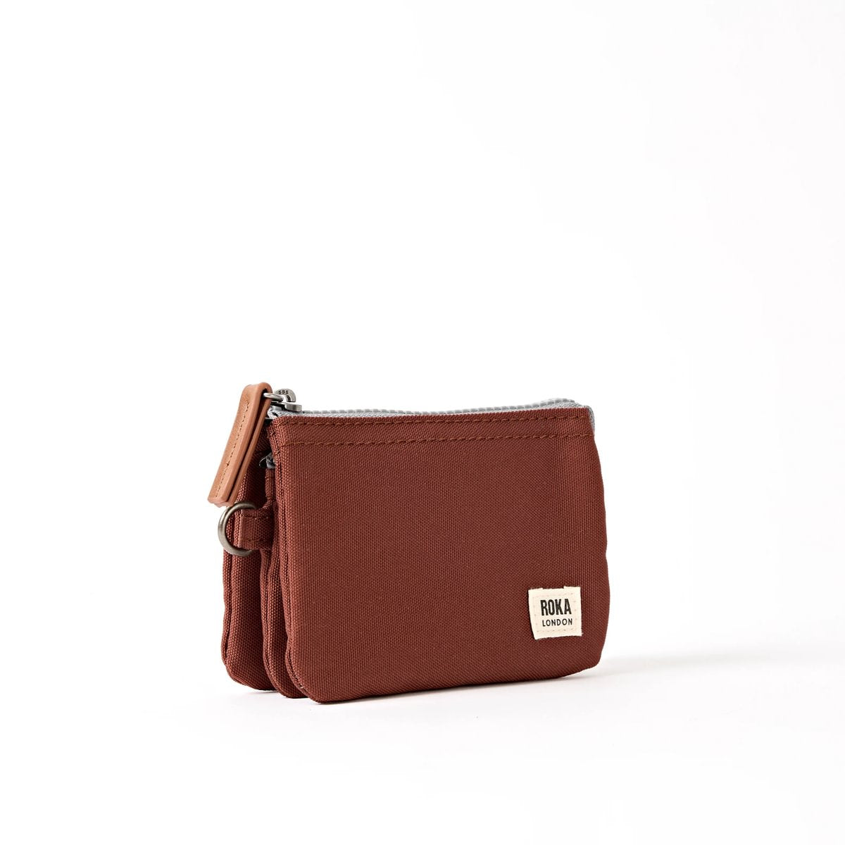 Roka Small Carnaby Recycled Canvas Wallet: Henna at Bibelot Leek