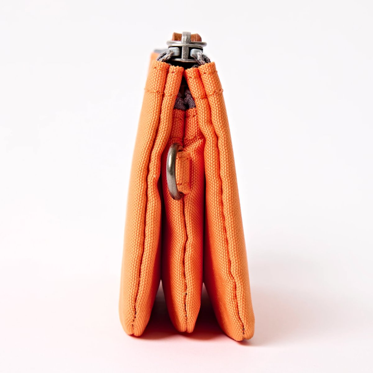 Roka Small Carnaby Recycled Canvas Wallet: Jaffa Orange at Bibelot Leek