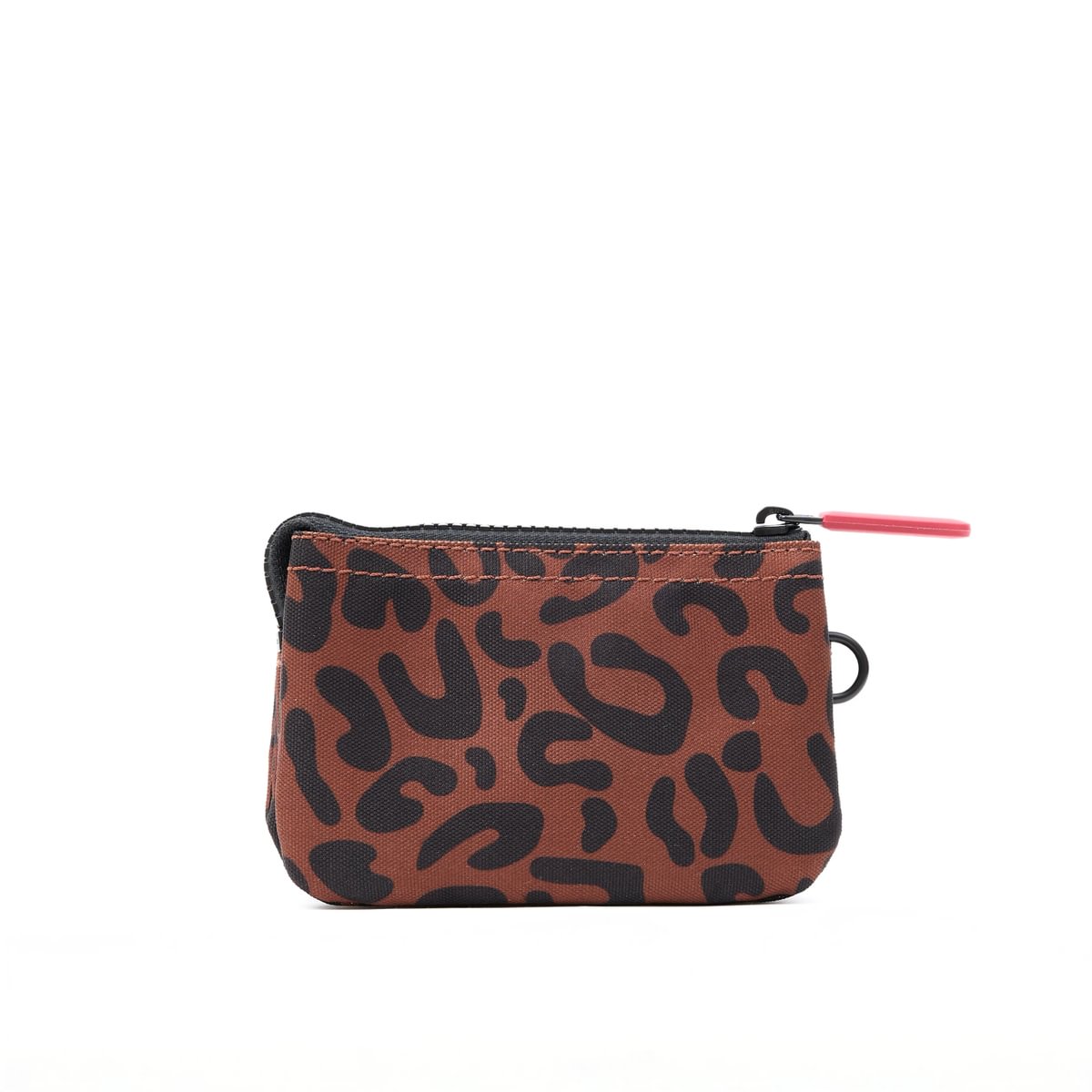 Roka Small Carnaby Recycled Canvas Wallet: Scarlet Leopard Print