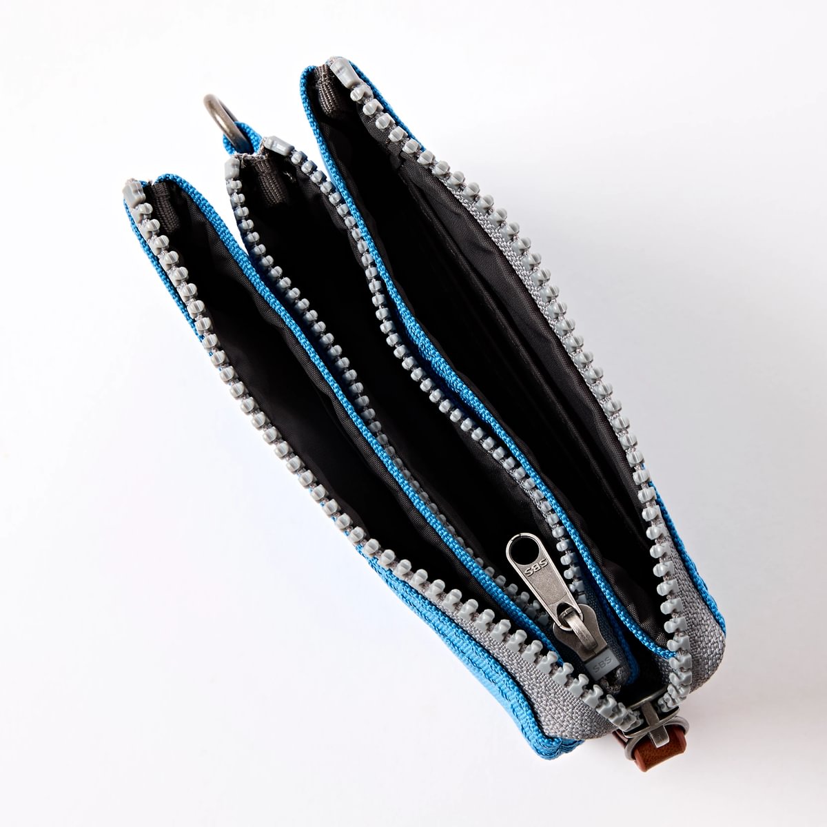 Roka Small Carnaby Recycled Canvas Wallet: Malibu Blue at Bibelot Leek