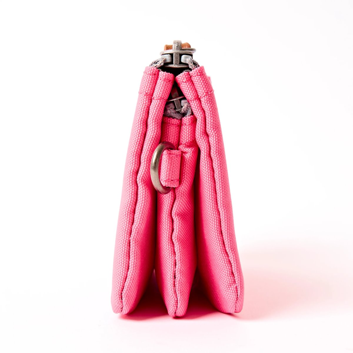 Roka Small Carnaby Recycled Canvas Wallet: Pink Lemonade at Bibelot Leek