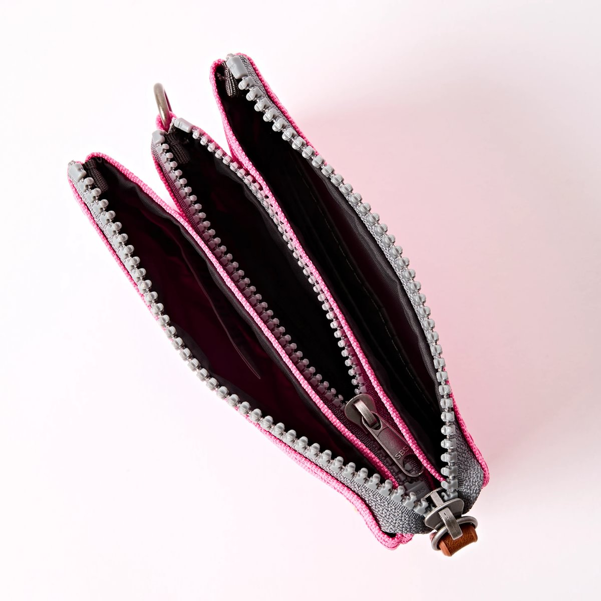 Roka Small Carnaby Recycled Canvas Wallet: Pink Lemonade at Bibelot Leek