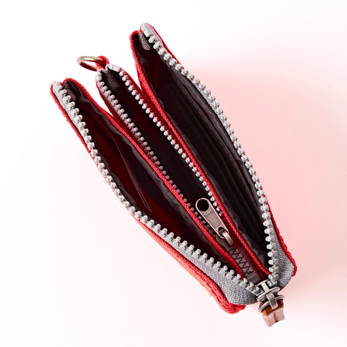 Roka Small Carnaby Recycled Canvas Wallet: Scarlet at Bibelot Leek