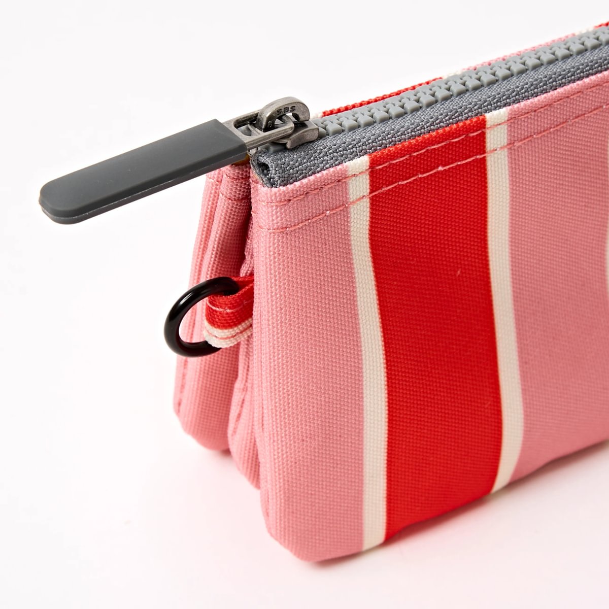 Roka Small Carnaby Recycled Canvas Wallet: Seaside Stripe at Bibelot Leek
