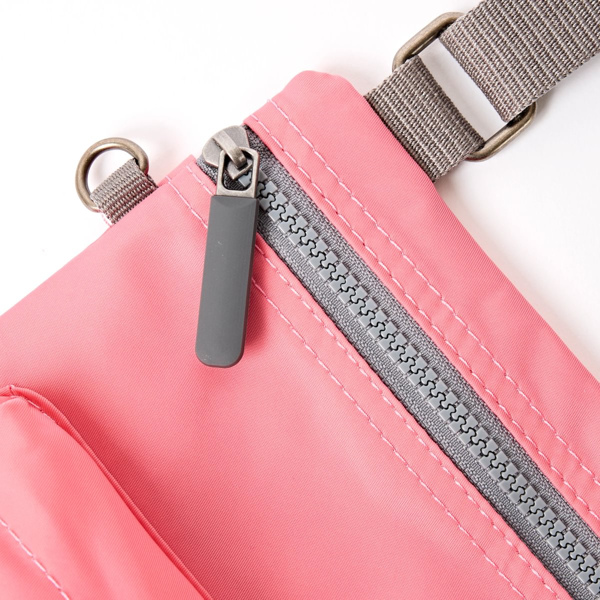 Roka Chelsea B Crossbody in Pink Lemonade Nylon - Medium at Bibelot Leek