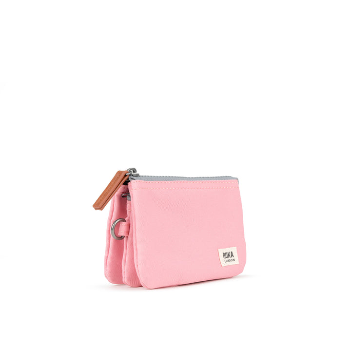 Roka Small Carnaby Recycled Canvas Wallet: Rose