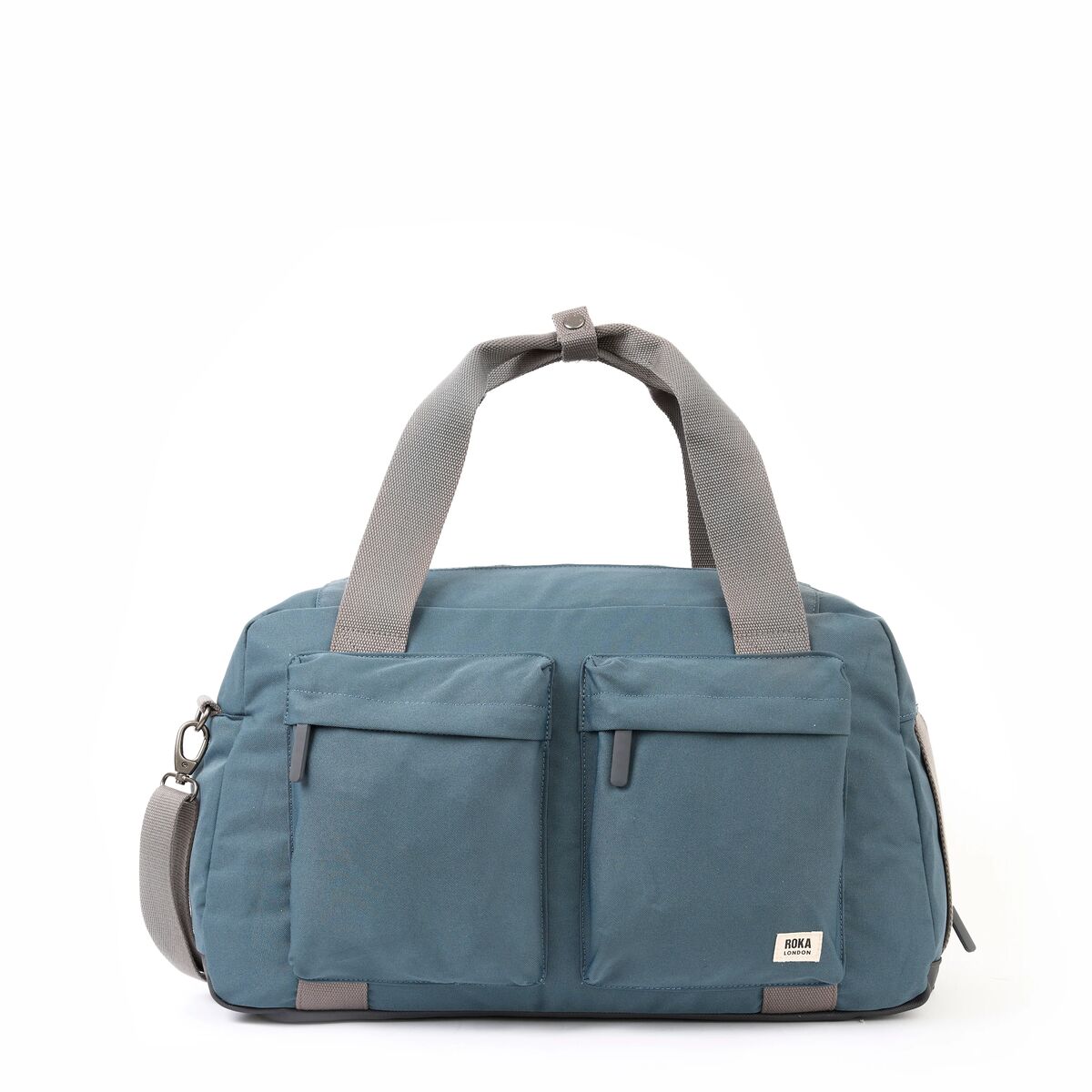 Roka Gatwick Carry-On Duffel Bag in Airforce Canvas - Medium at Bibelot Leek