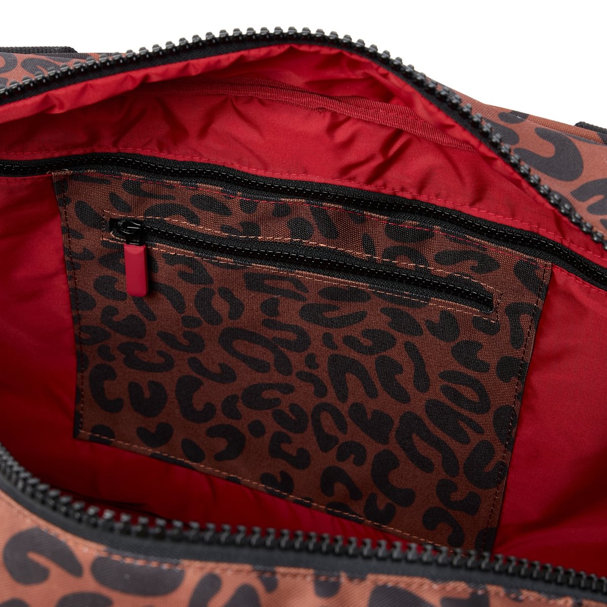Roka Gatwick Carry-On Duffel Bag in Scarlet Leopard Print Canvas - Medium Bibelot Leek