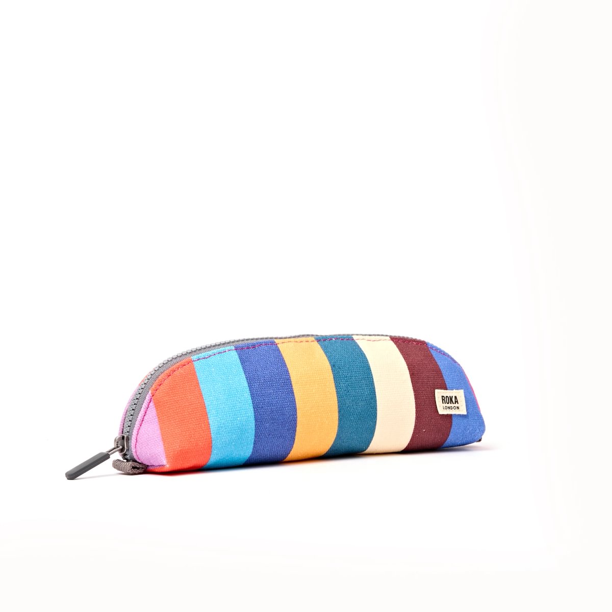 ROKA Tate Pouch in Wide Multi Stripe at Bibelot Leek UK Stockist