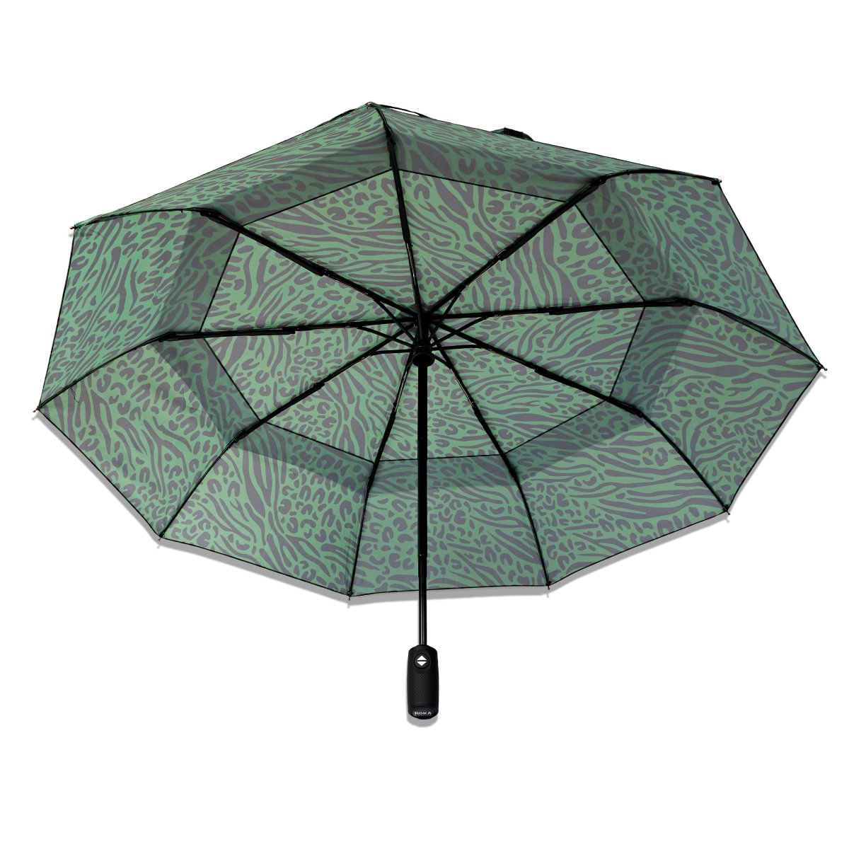 Roka Waterloo Umbrella Sustainable: Mixed Animal Artichoke at Bibelot Leek UK Stockist