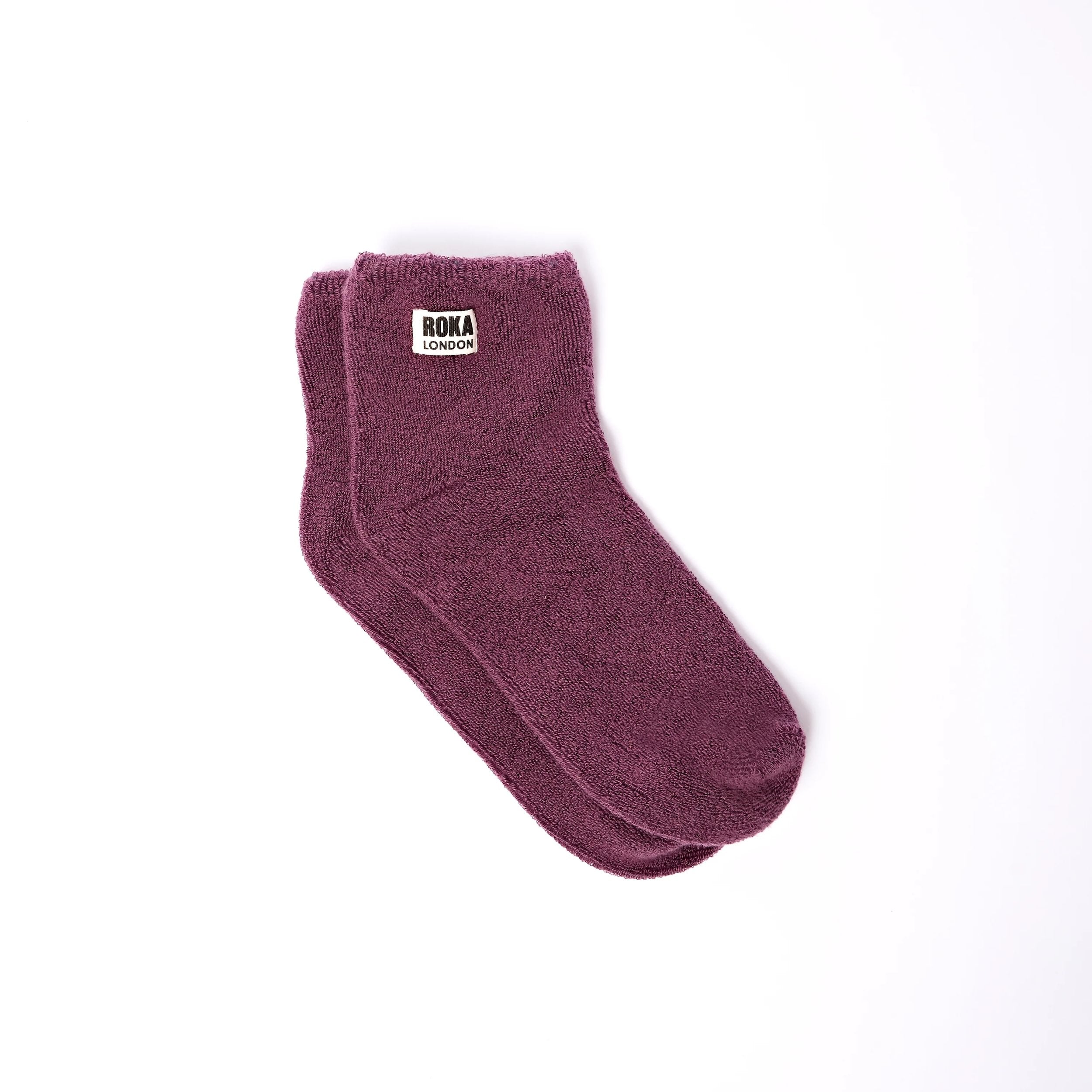Roka Watford Crop Cosy Socks for Women Bibelot Leek Staffordshire UK