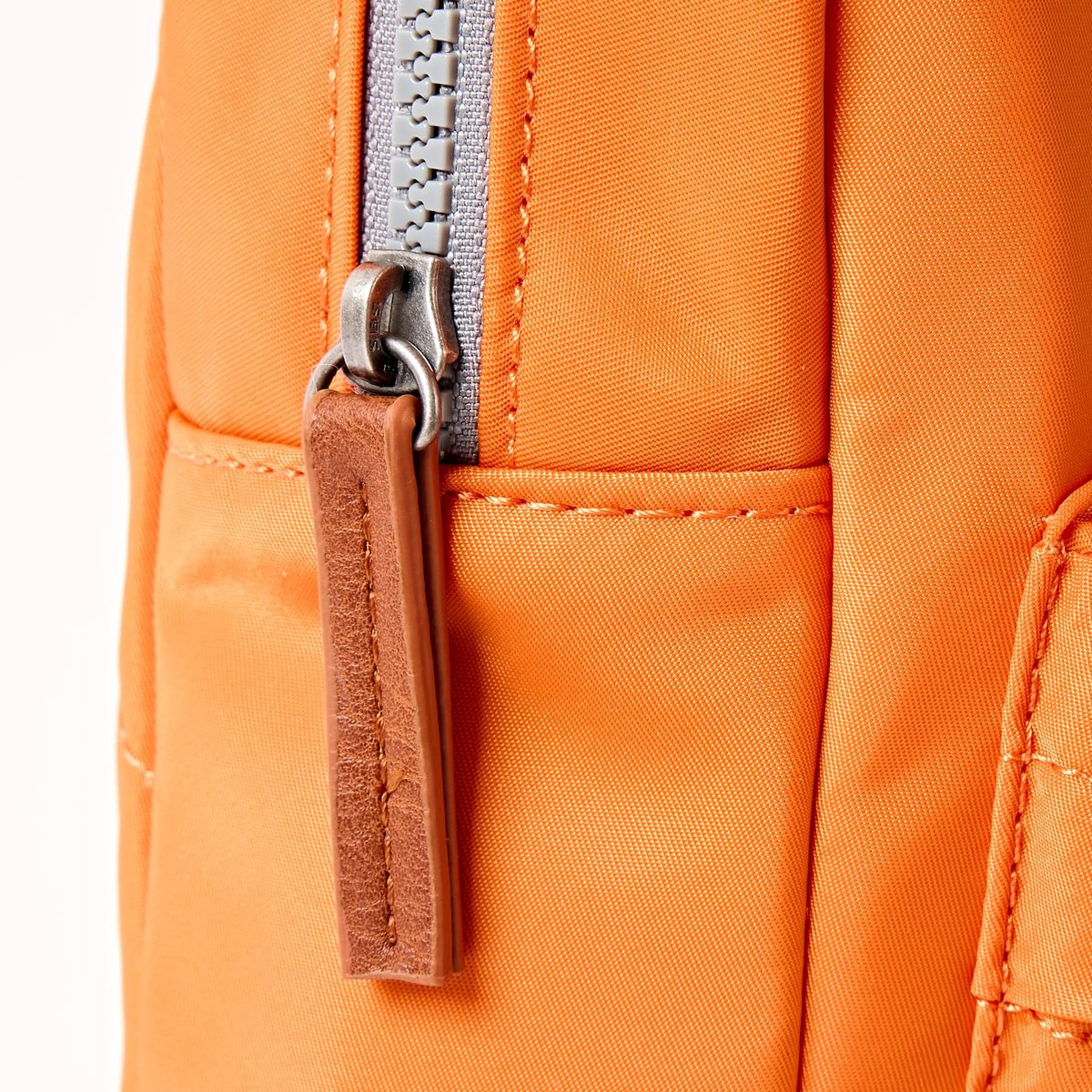 Roka Willesden Sling in Jaffa Orange Nylon - Large Bibelot Leek