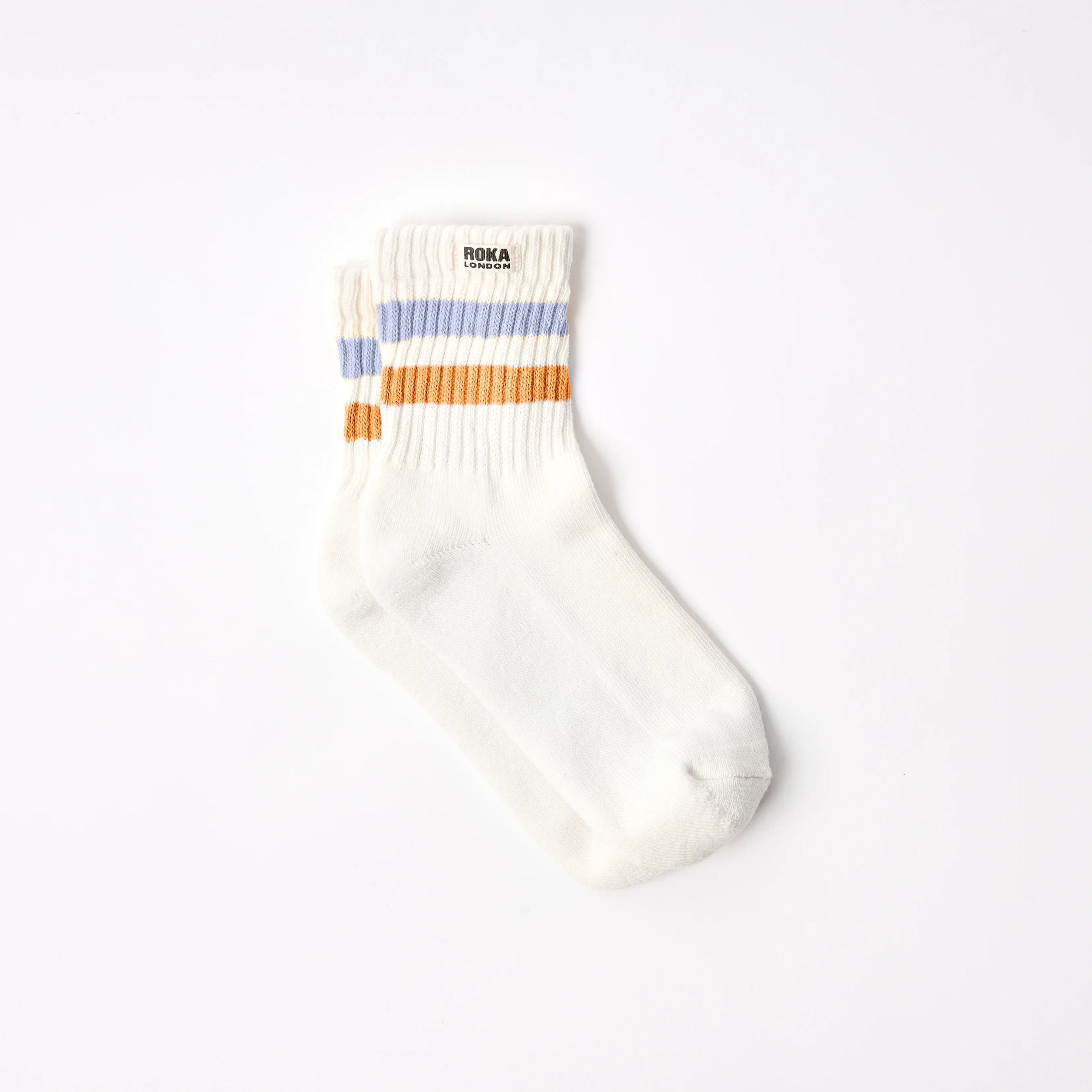 Roka Windsor Stripe Crew Socks for Women bibelot leek staffordshire UK