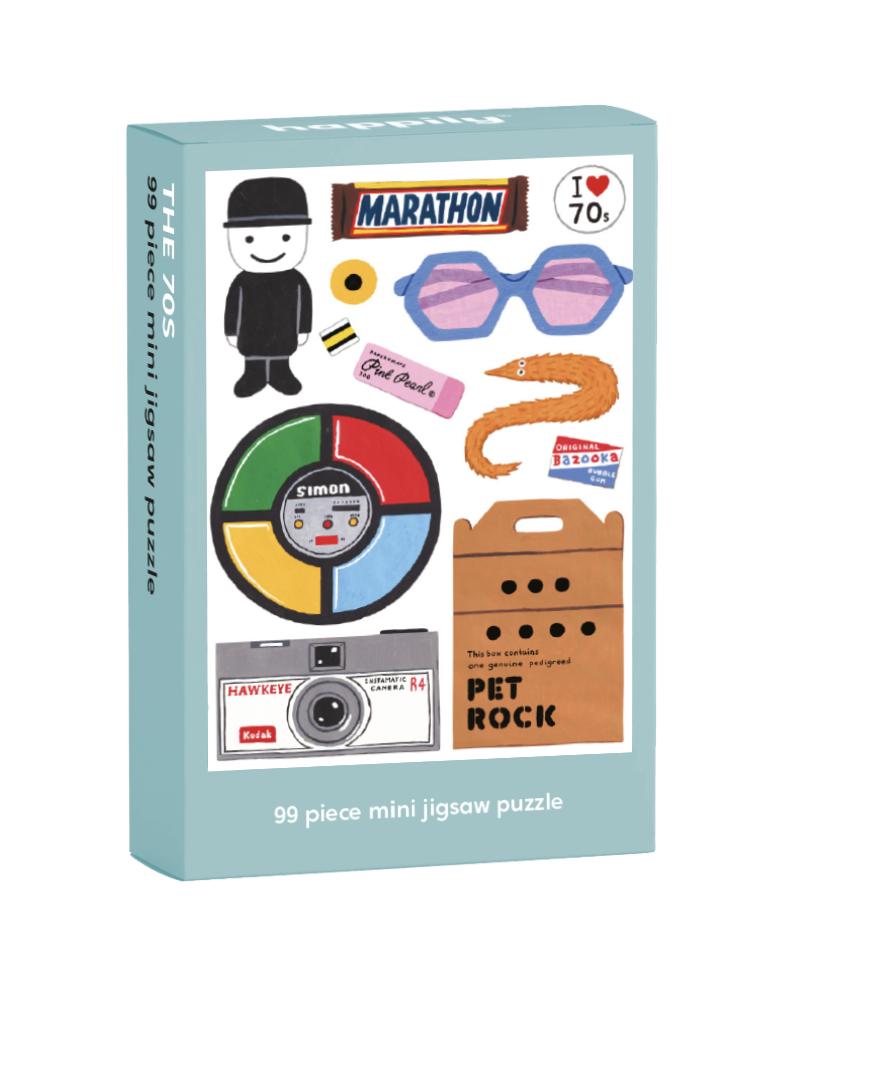 Retro 70's - 99 Piece Mini Jigsaw Puzzle Happily Puzzles
