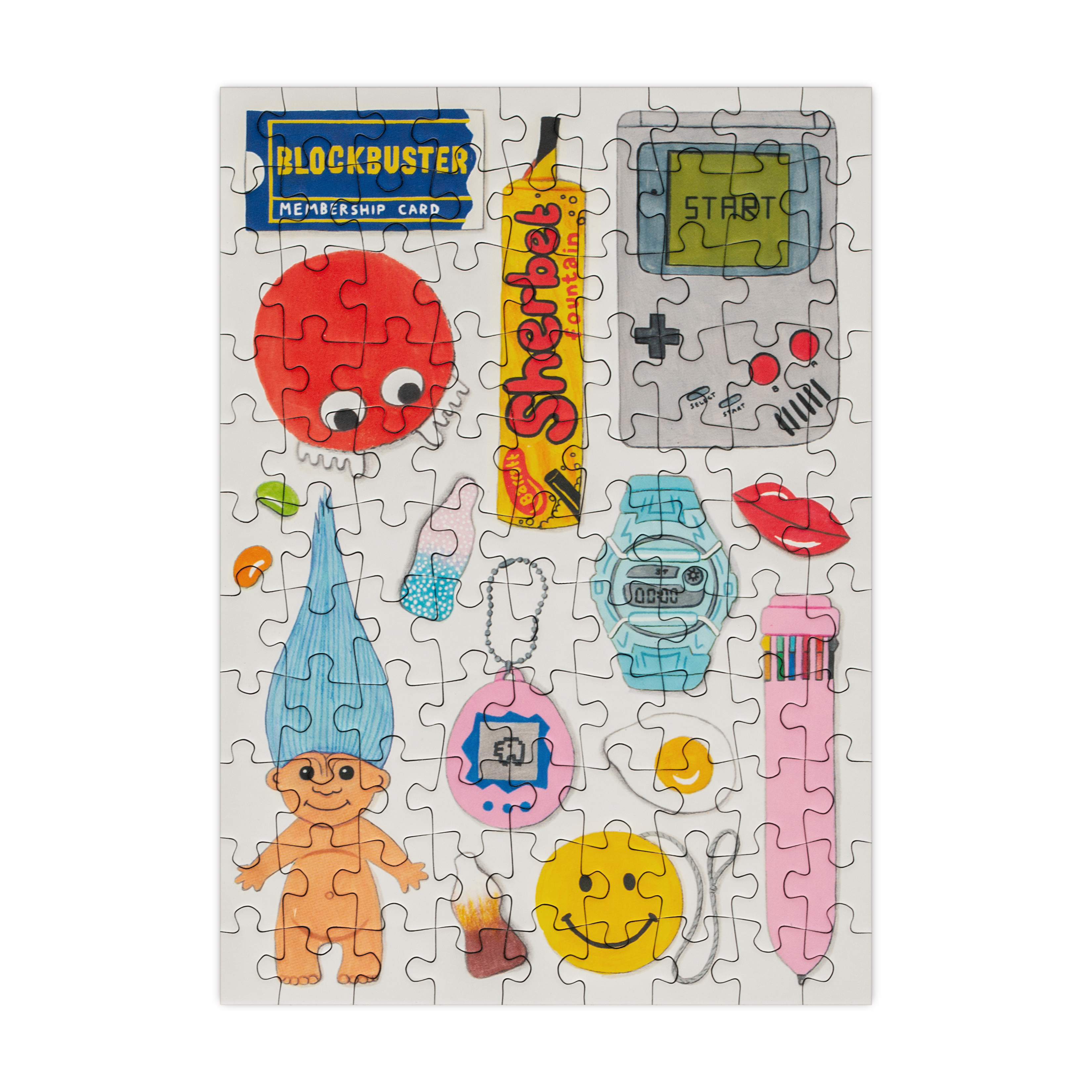 Retro 90's - 99 Piece Mini Jigsaw Puzzle Happily Puzzles