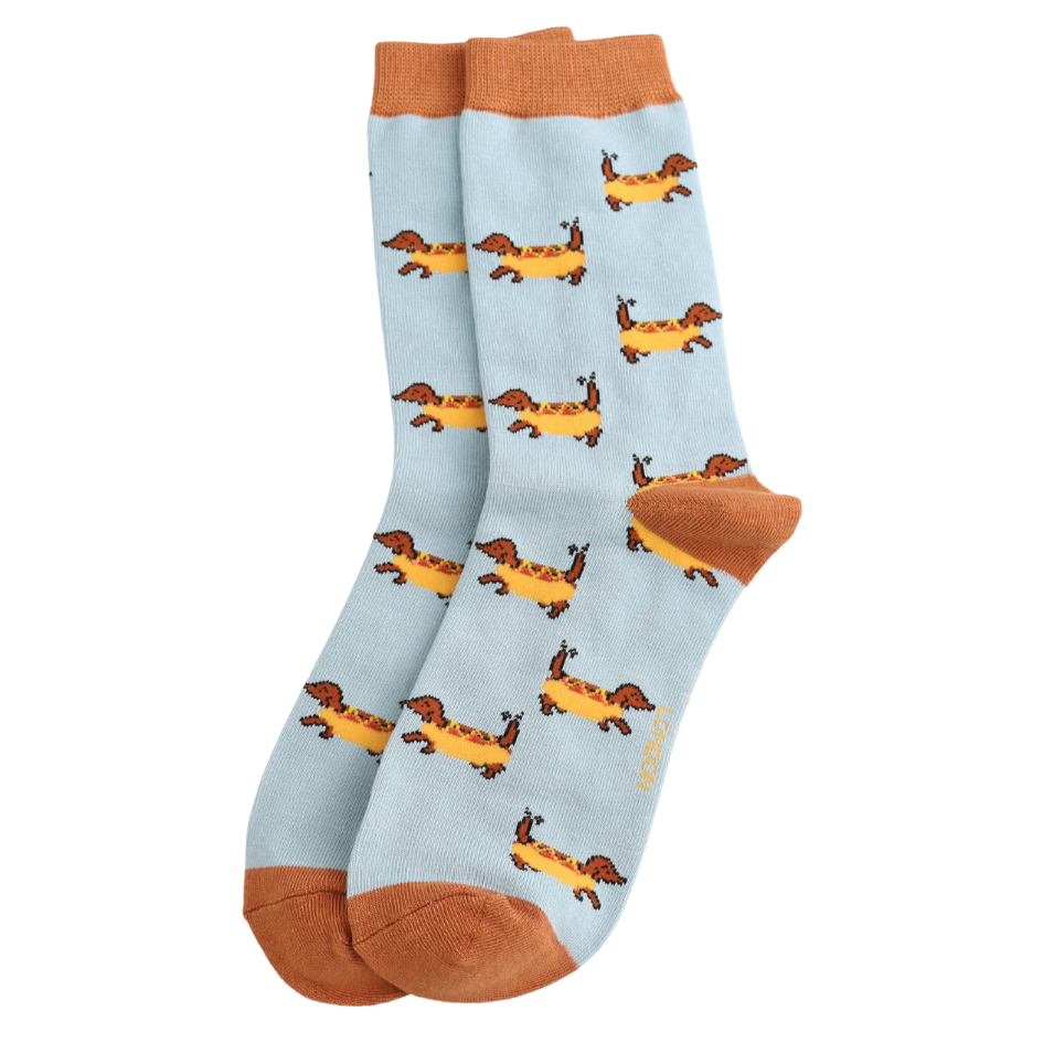 Miss Sparrow Hot Dogs Socks Duck Egg at Bibelot Leek
