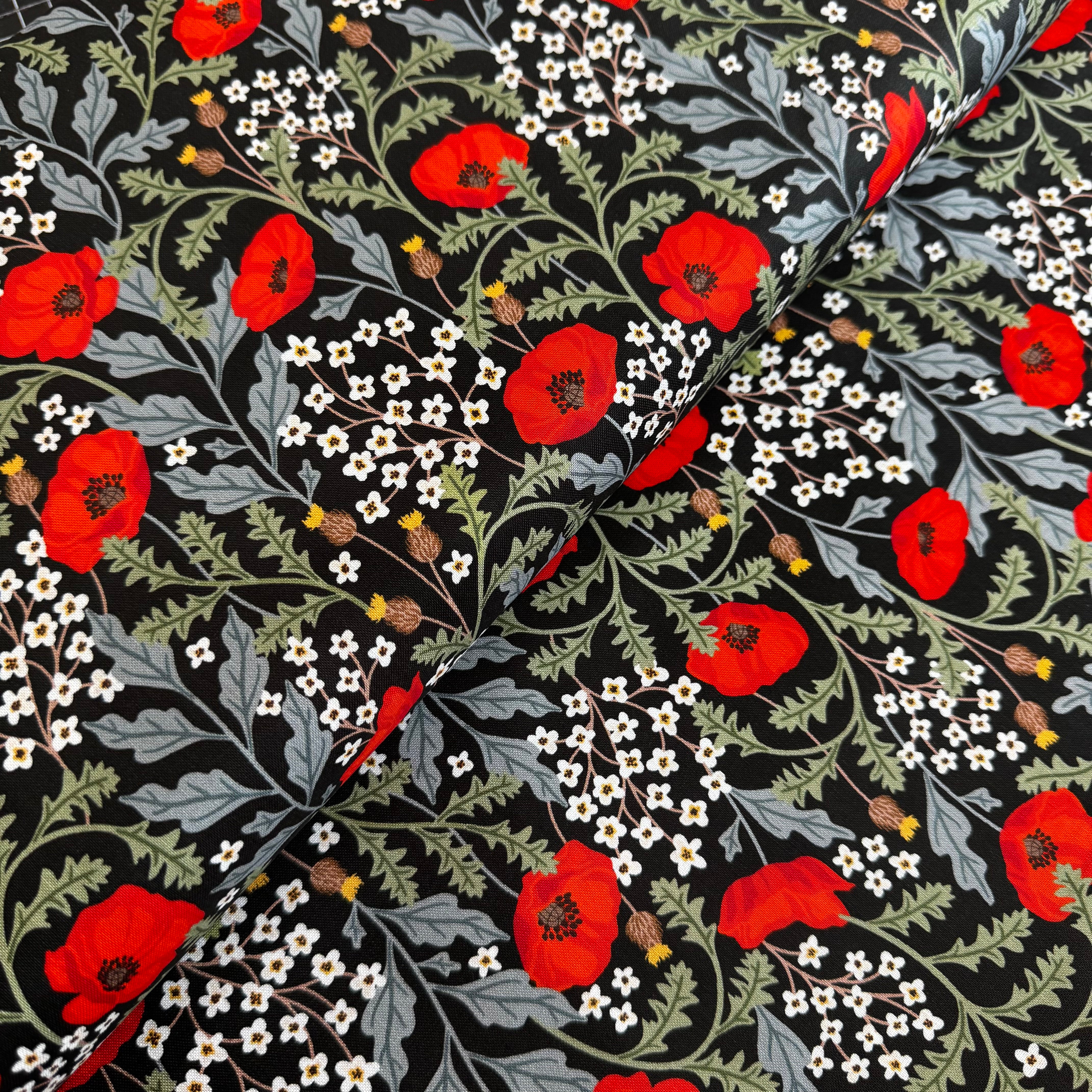 Silent Solace - Memory Meadow 3867-01 Cotton Fabric at Bibelot Leek