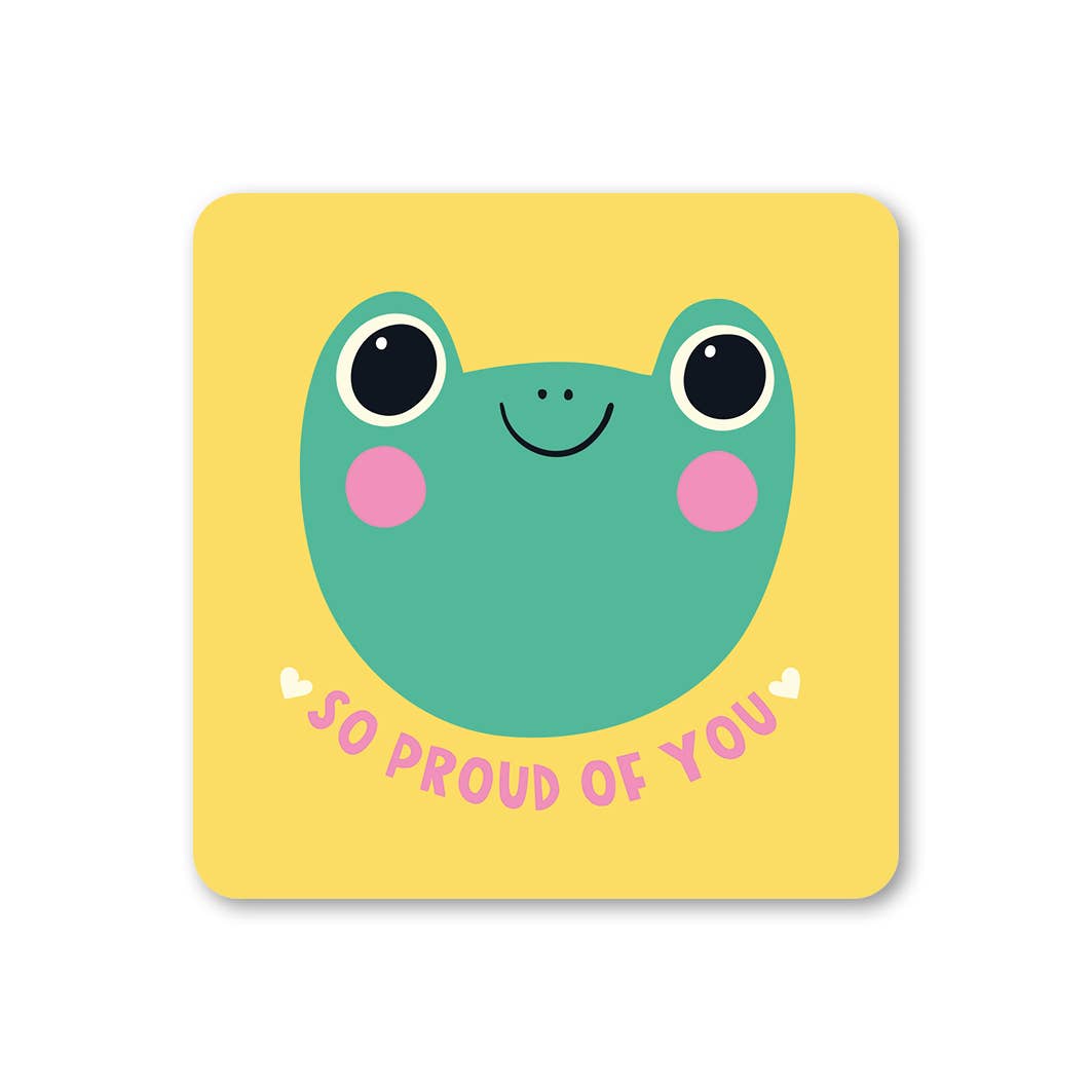 Lucy Maggie Designs So Proud Frog Coaster at Bibelot, Leek