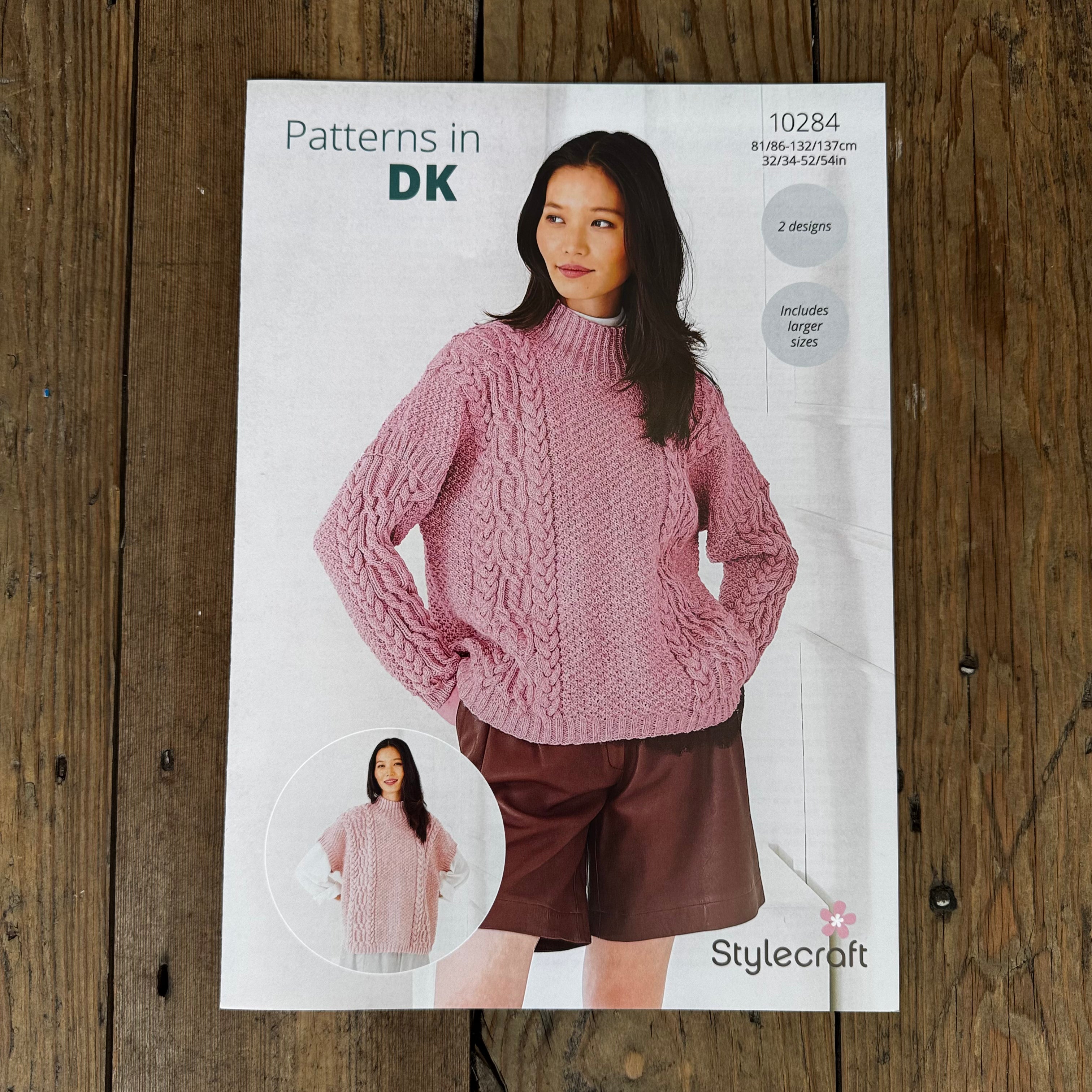 Stylecraft Pure Wool DK Patterns at Bibelot Leek UK Stockist