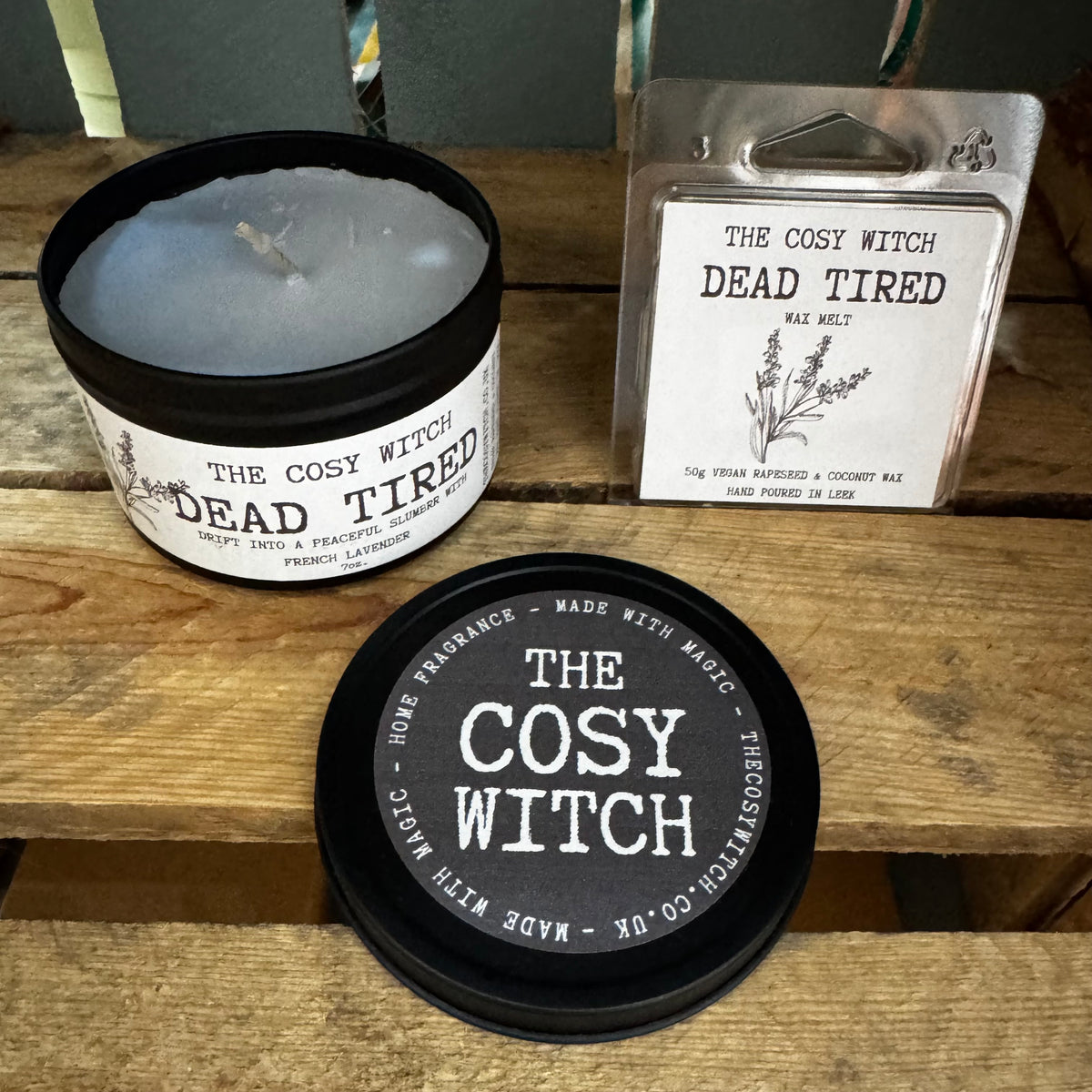The Cosy Witch Dead Tired Lavender Candle / Wax Melt at Bibelot Leek