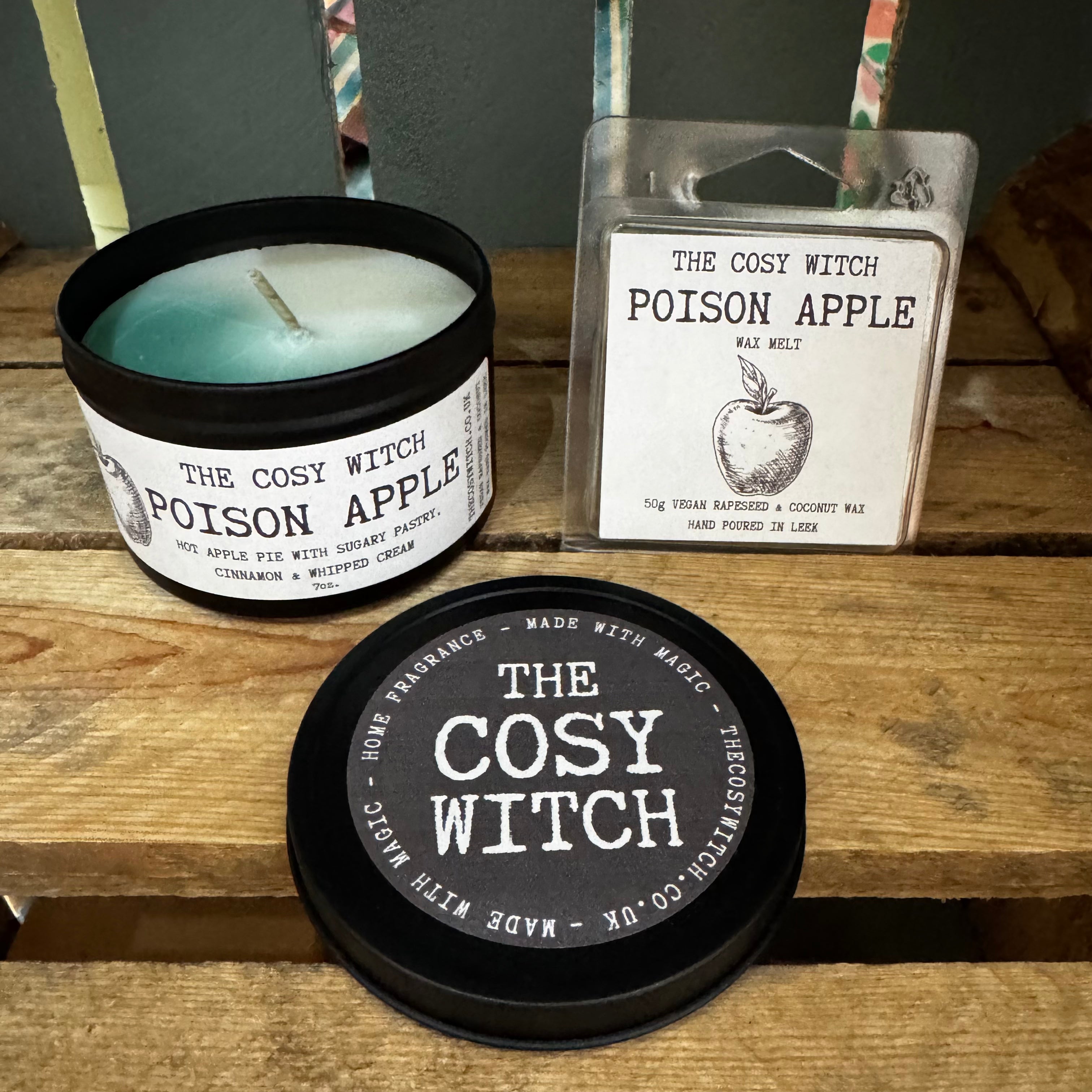 The Cosy Witch Poison Apple Candle / Wax Melt at Bibelot Leek UK Stockist