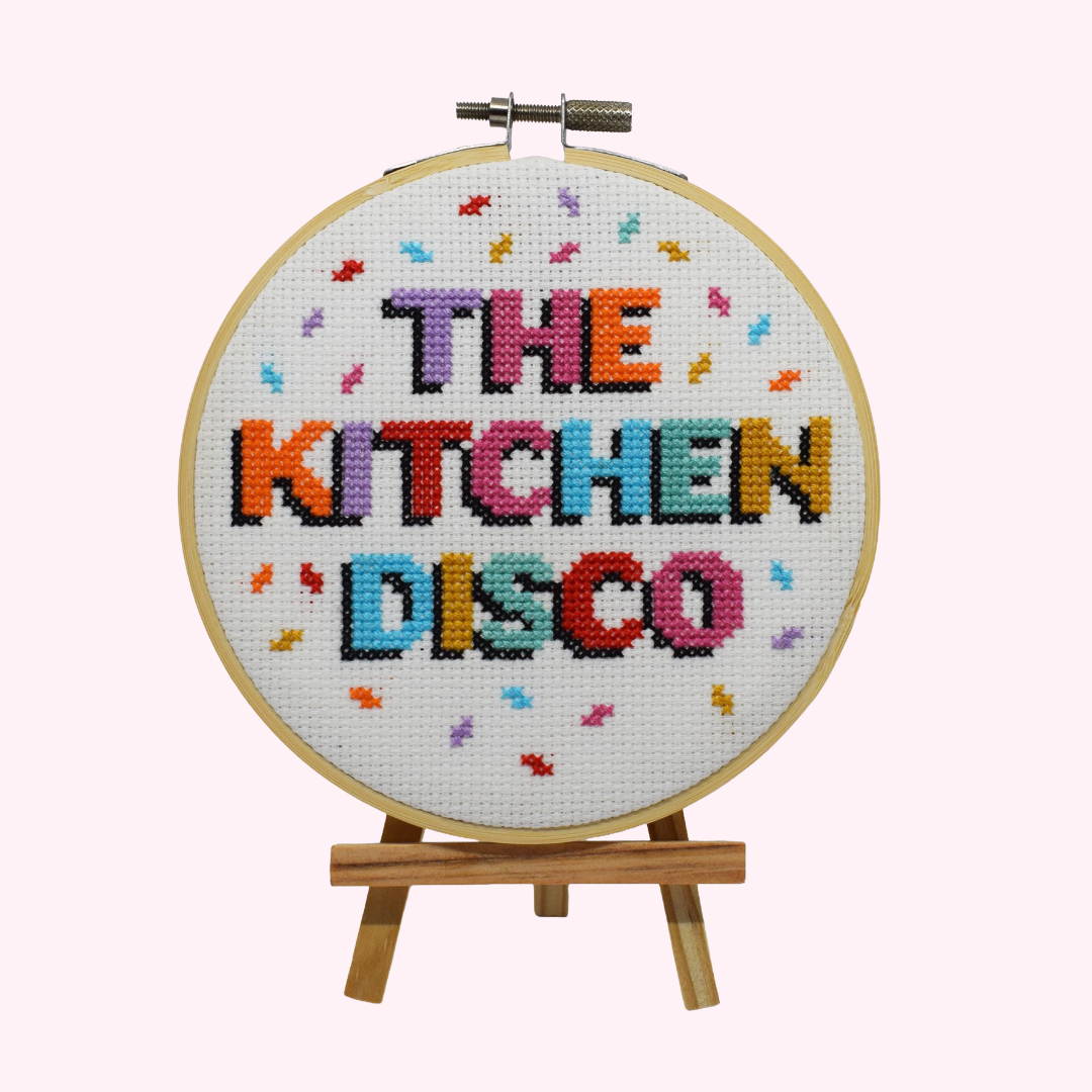 The Make Arcade 'Kitchen Disco' Large Cross Stitch Kit at Bibelot Leek