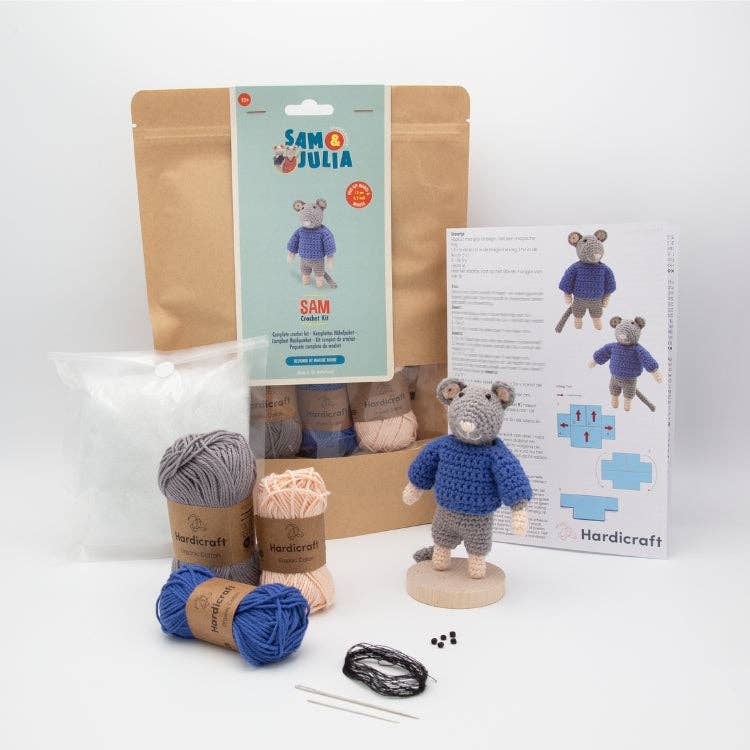The Mouse Mansion Crochet Kit - Sam. Sam & Julia UK Stockist