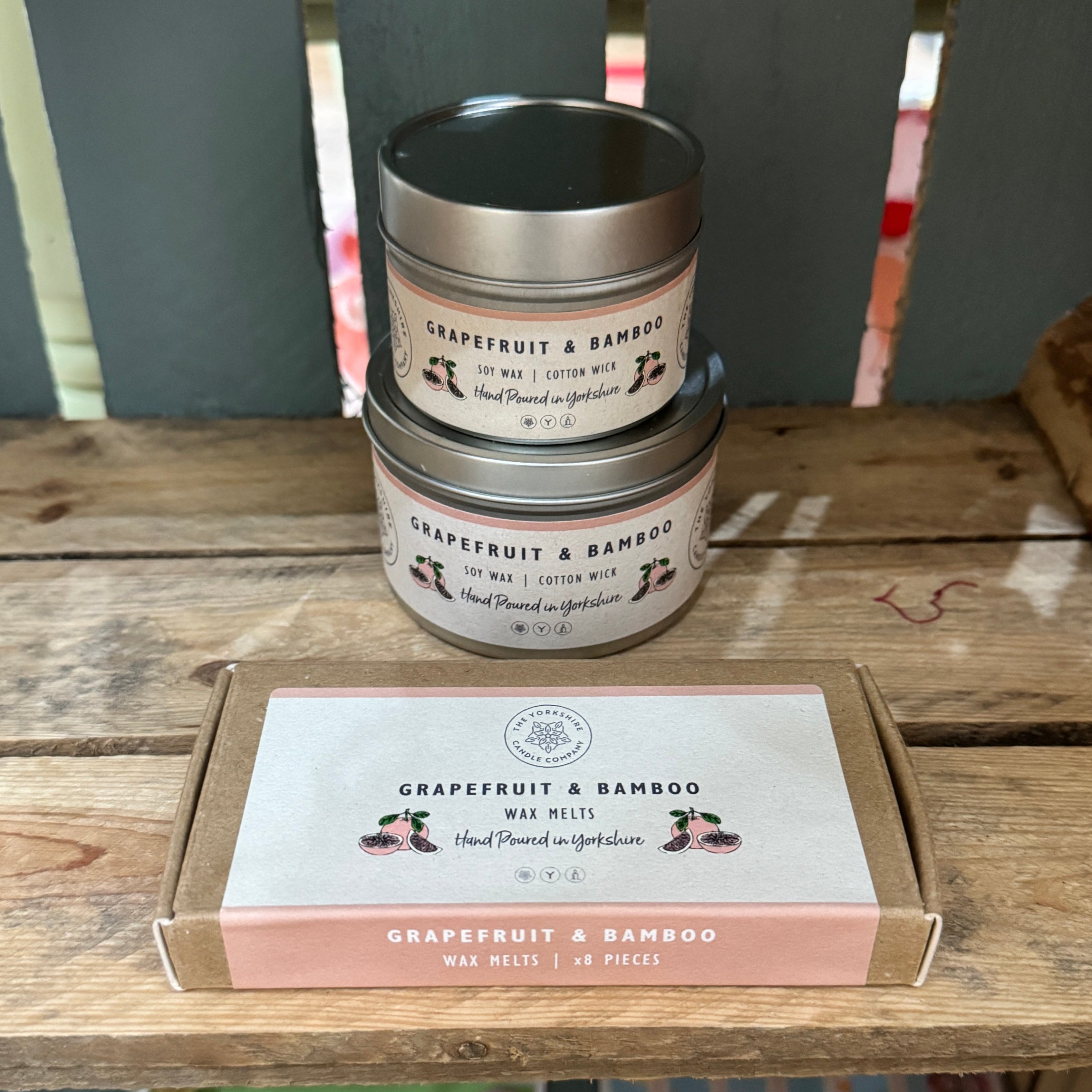 The Yorkshire Candle Company Grapefruit & Bamboo Candle / Wax Melt Bibelot Leek