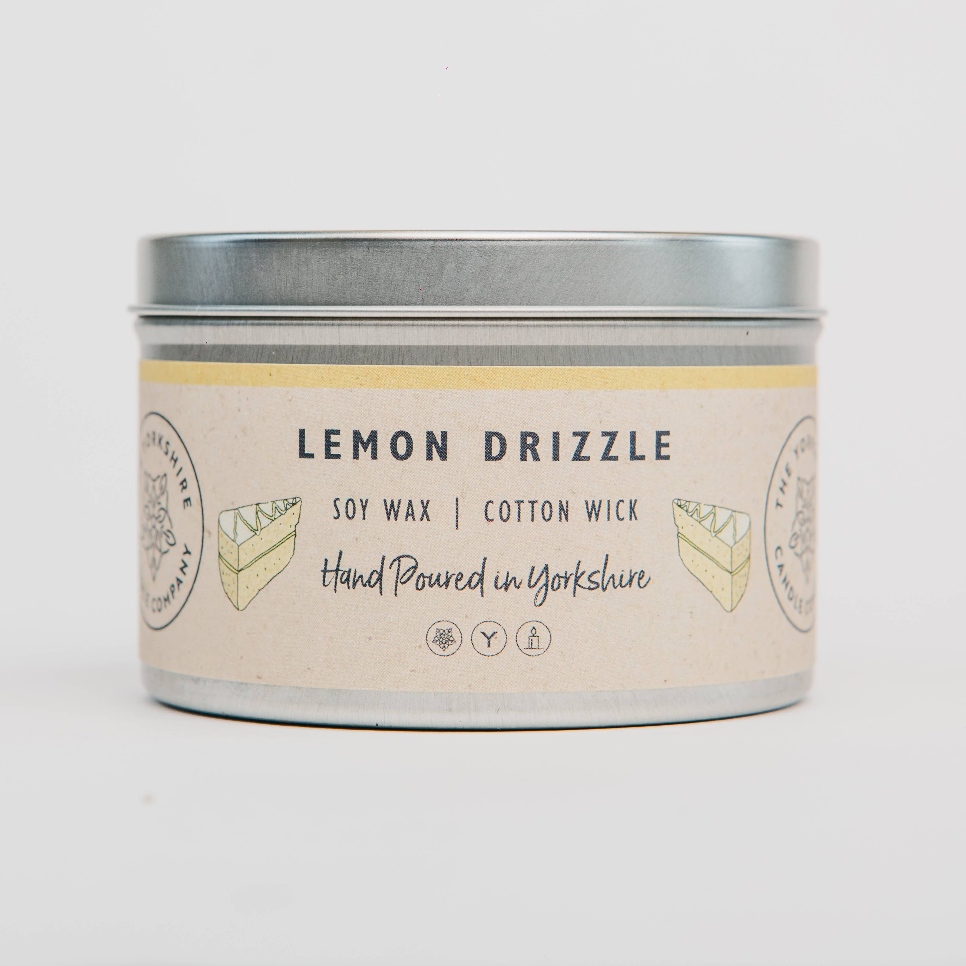The Yorkshire Candle Company Lemon Drizzle Candle / Wax Melt at Bibelot Leek