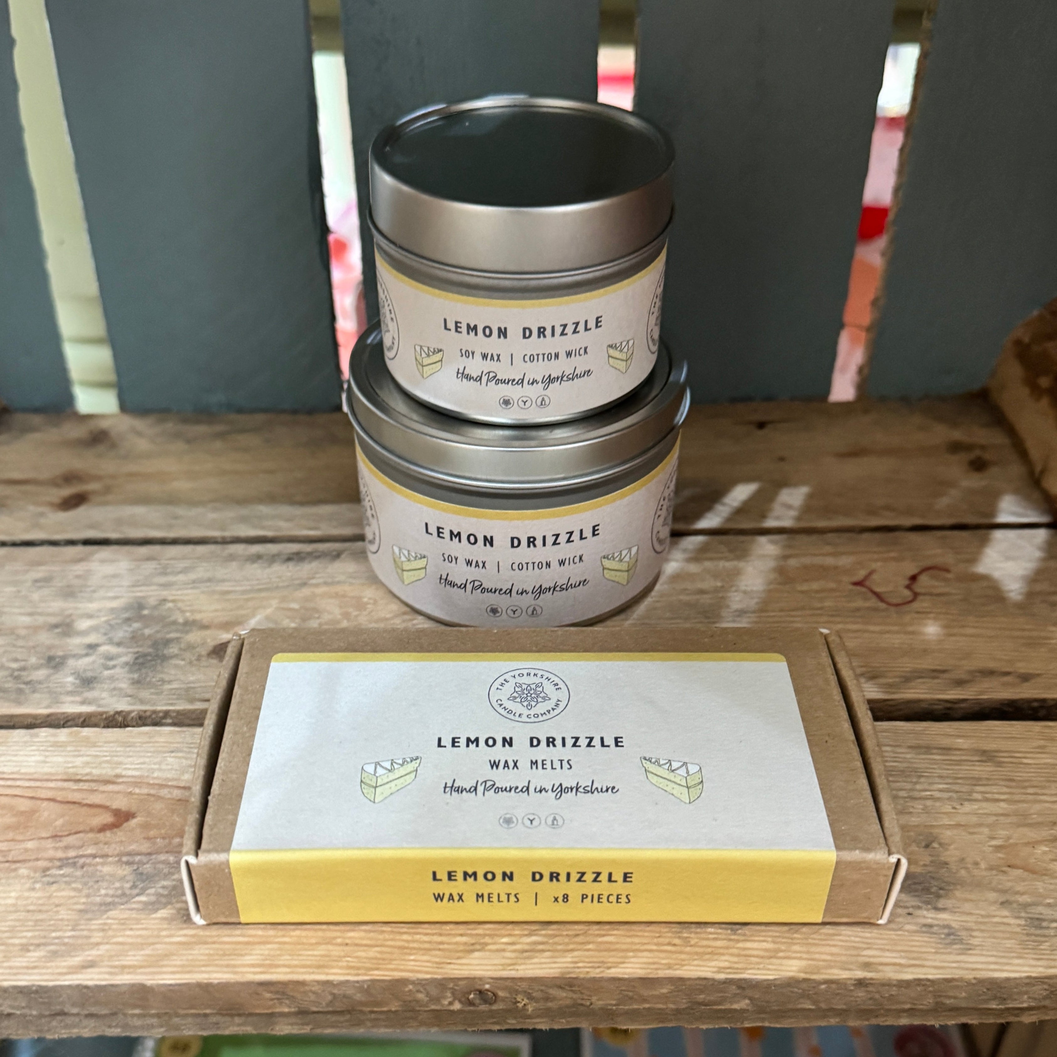 The Yorkshire Candle Company Lemon Drizzle Candle / Wax Melt at Bibelot Leek