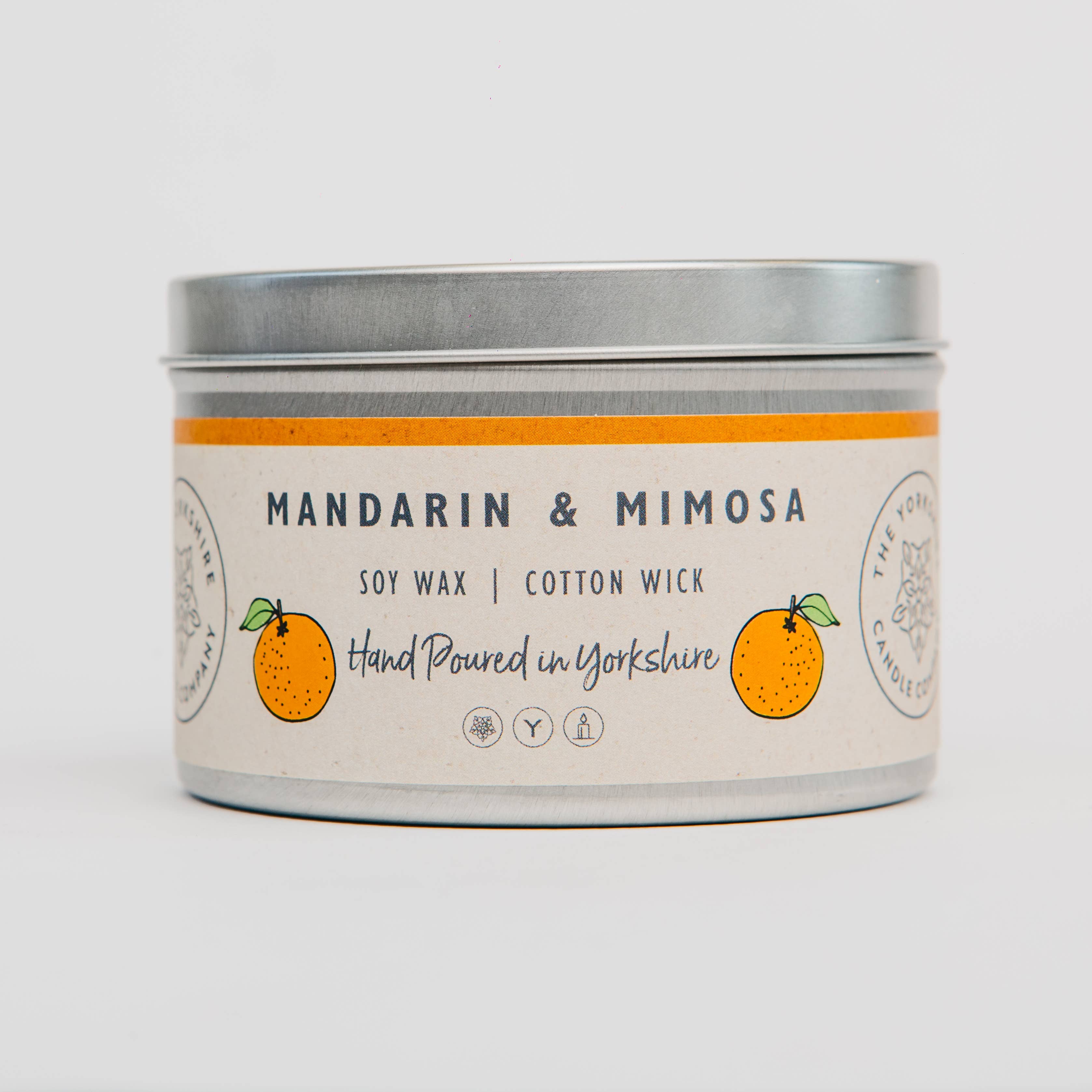 The Yorkshire Candle Company Mandarin & Mimosa Candle / Wax Melt at Bibelot Leek