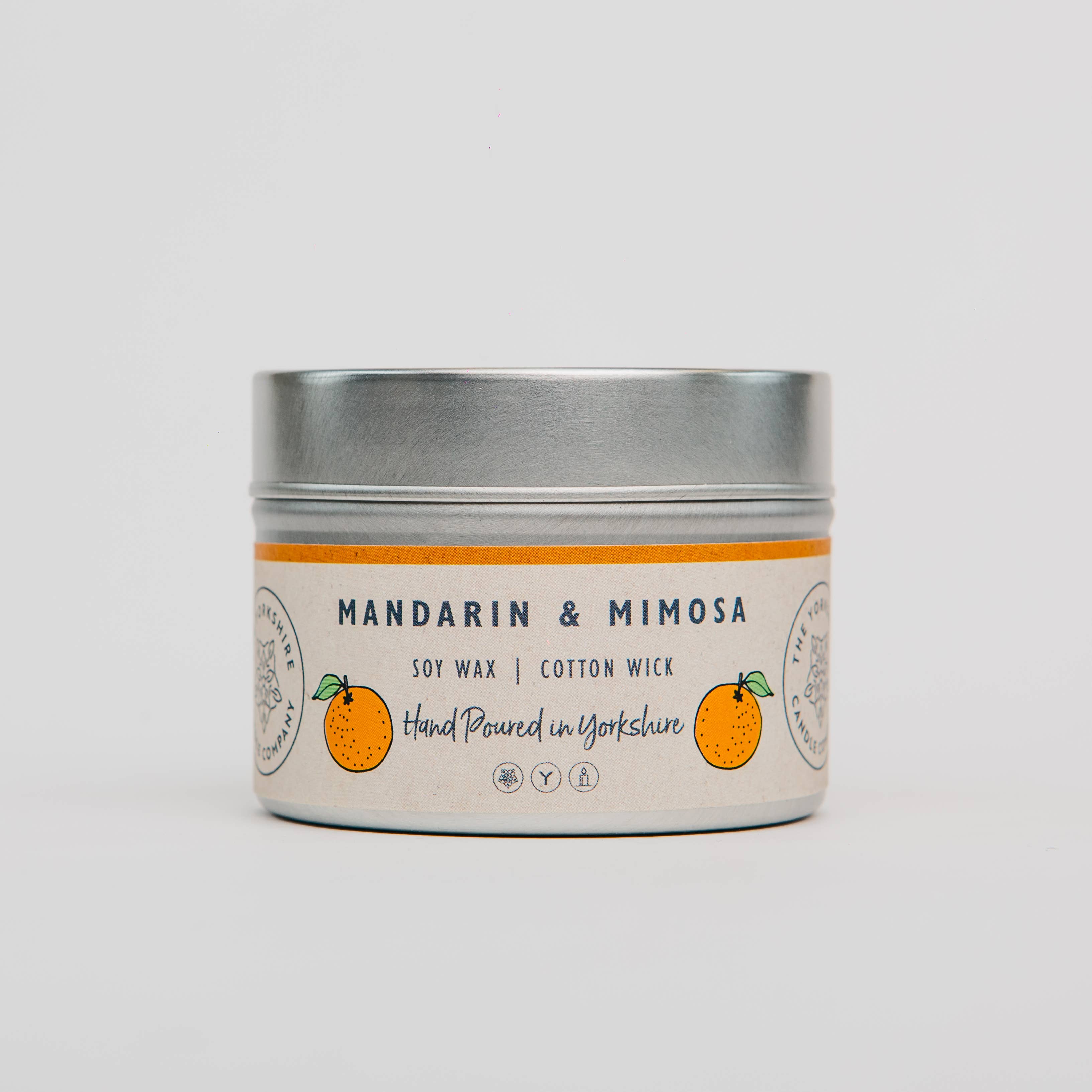 The Yorkshire Candle Company Mandarin & Mimosa Candle / Wax Melt at Bibelot Leek