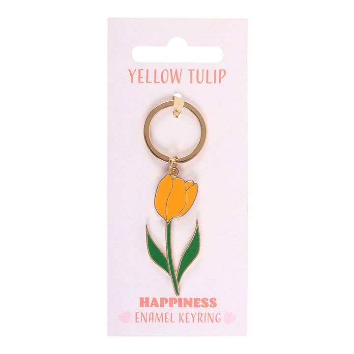 Yellow Spring Tulip Keyring at Bibelot Leek