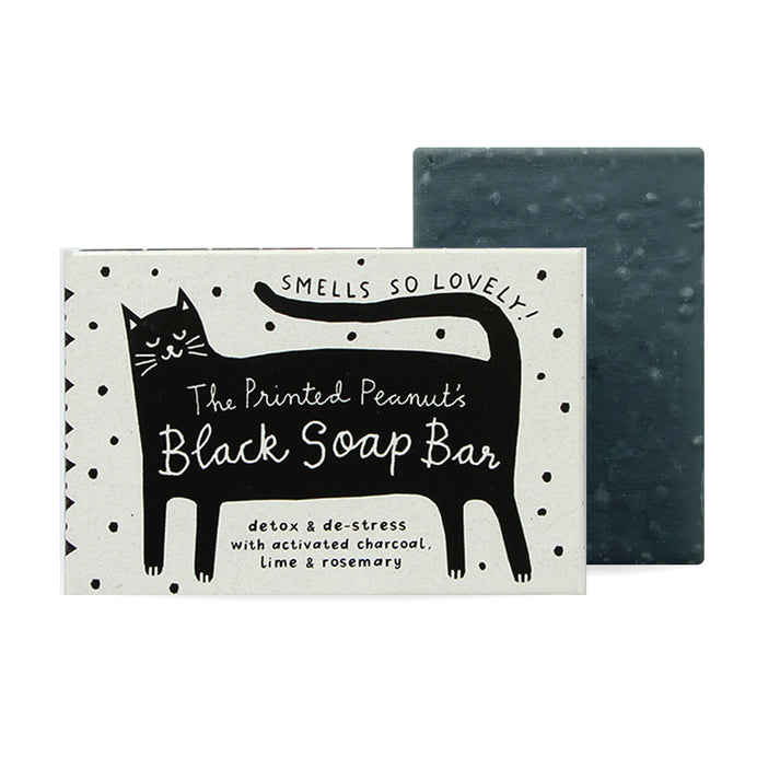 Black Cat Charcoal Natural Handmade Soap Bar at Bibelot Leek